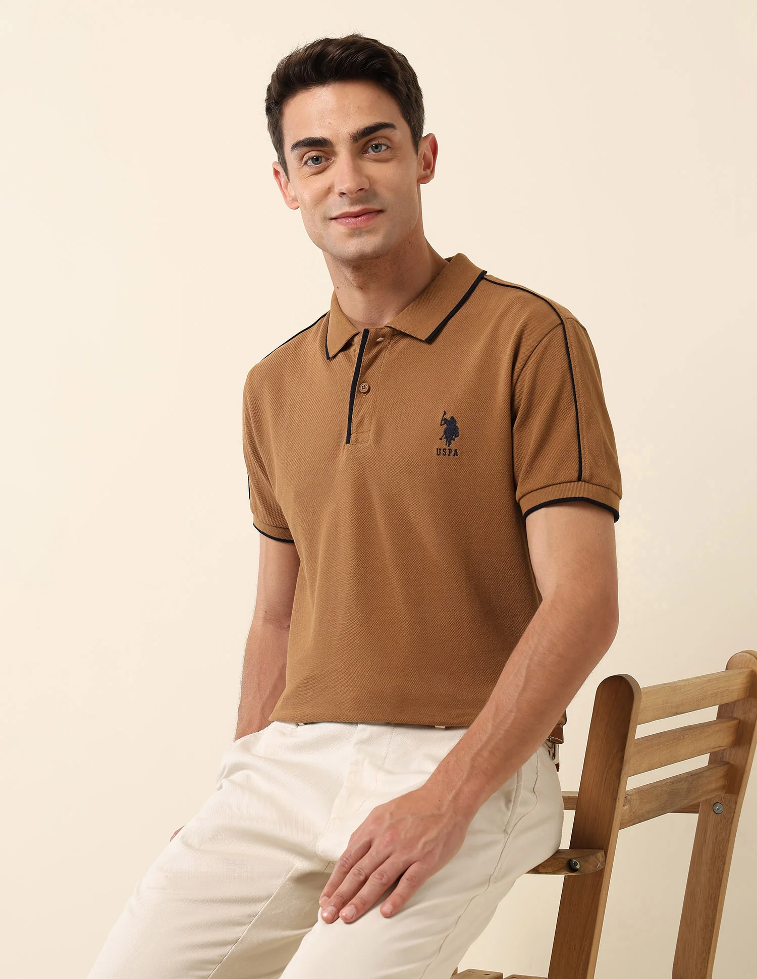 Solid Slim Fit Polo Shirt
