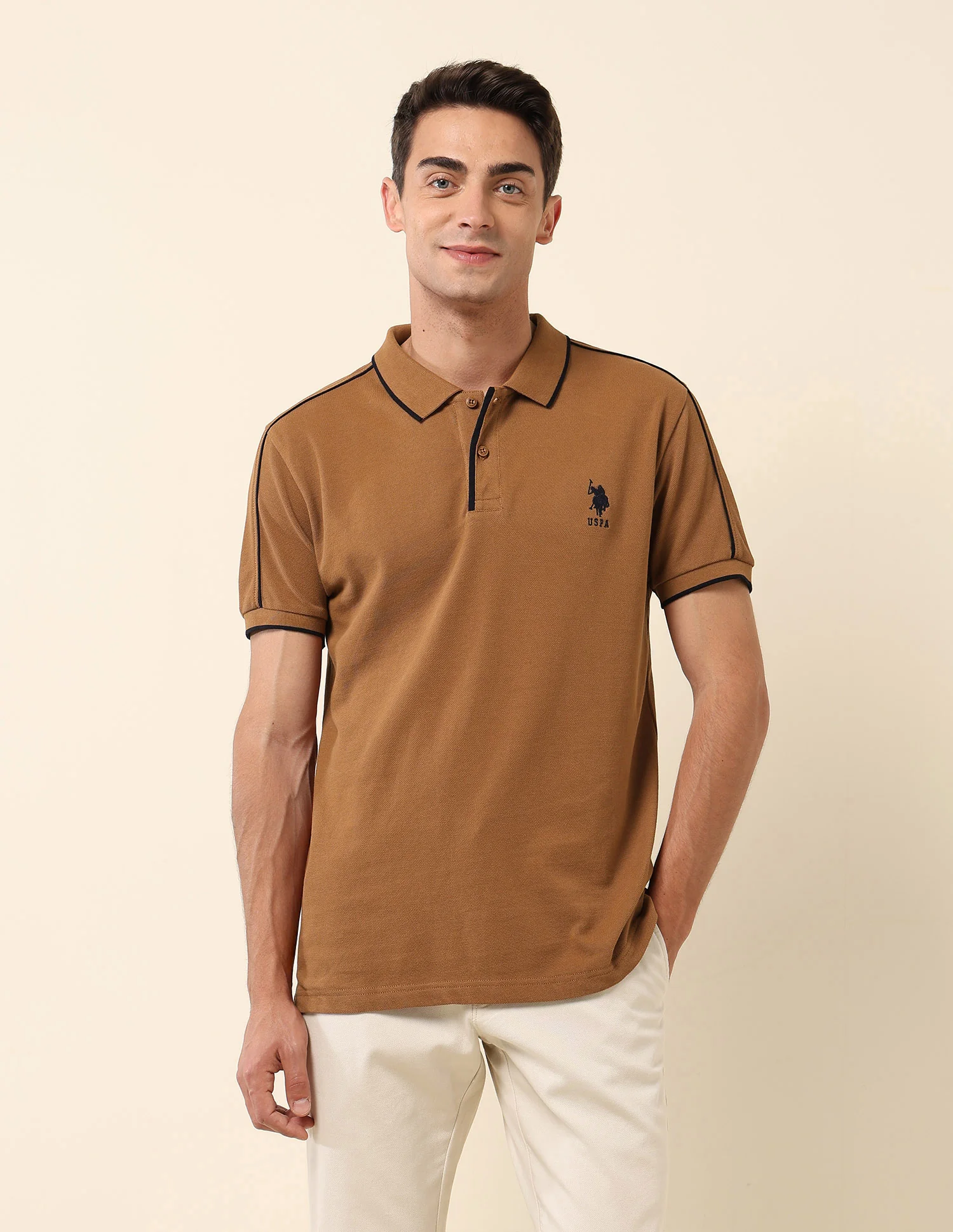 Solid Slim Fit Polo Shirt - Image 6