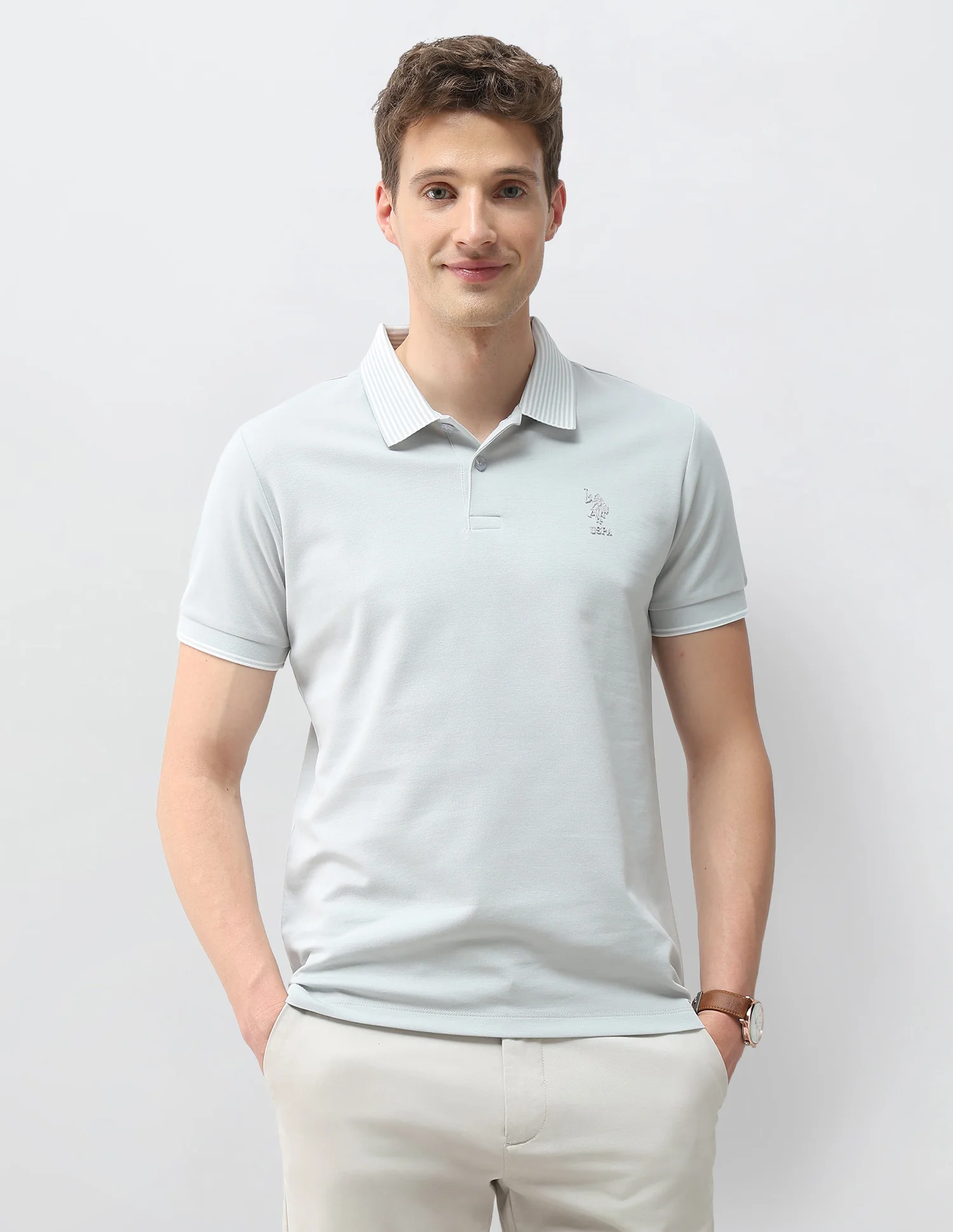 Solid Slim Fit Polo Shirt