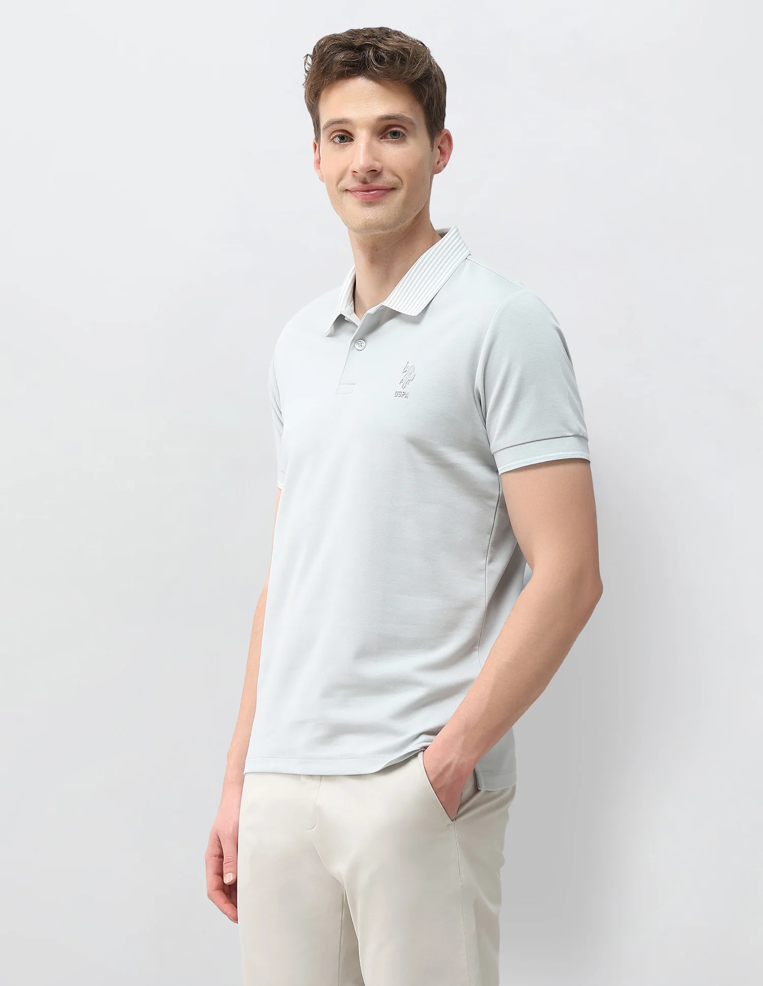 Solid Slim Fit Polo Shirt - Image 4