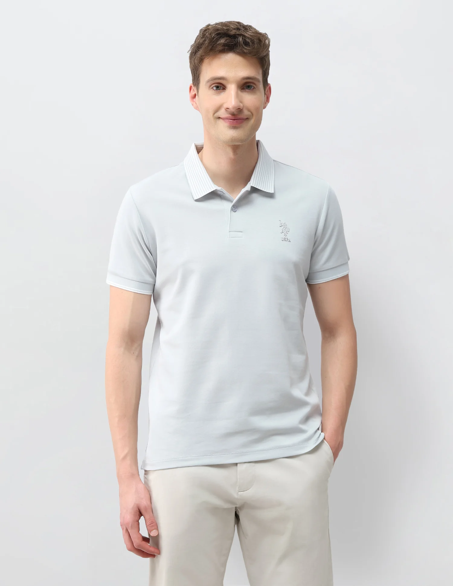 Solid Slim Fit Polo Shirt - Image 6