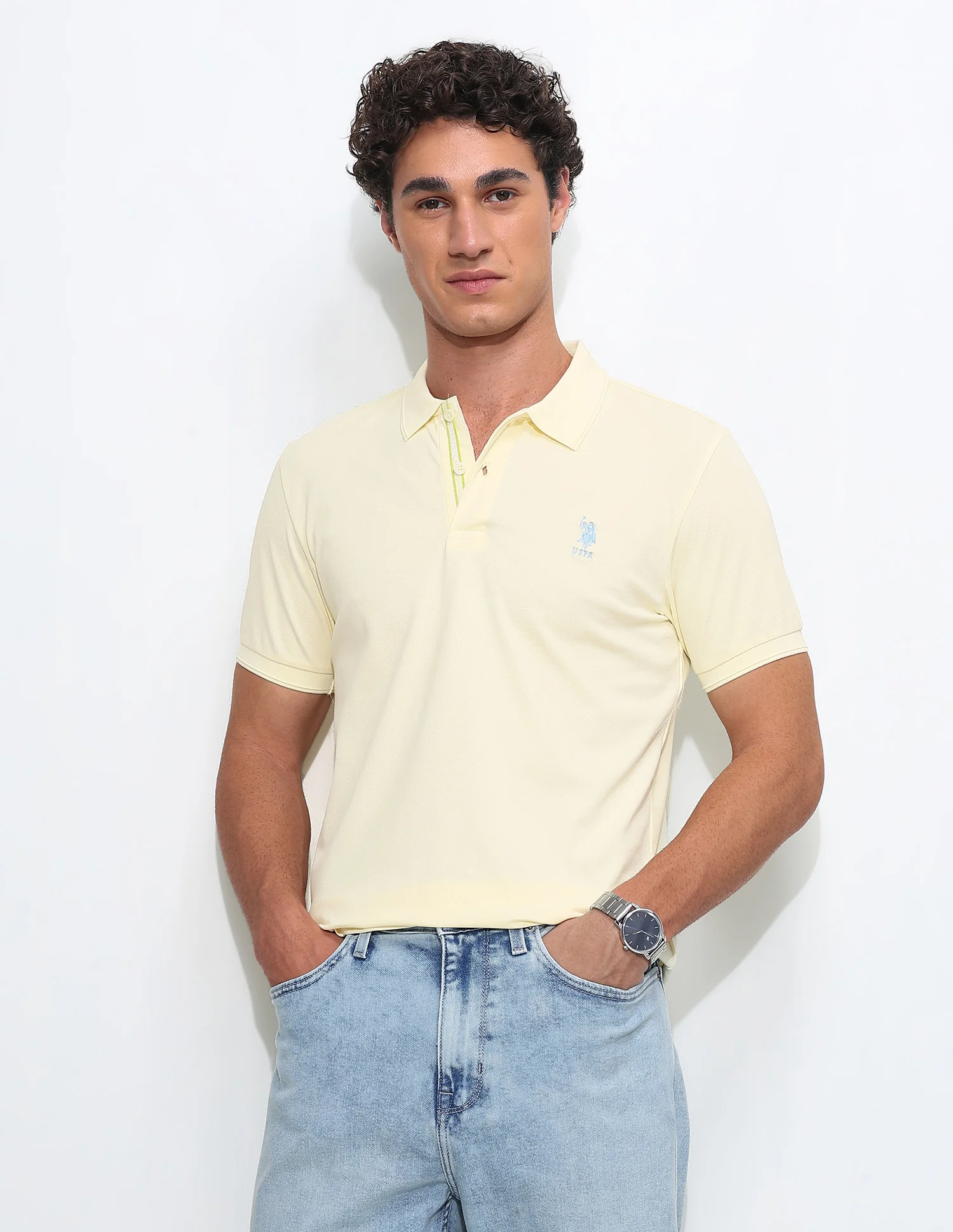 Solid Slim Fit Polo Shirt