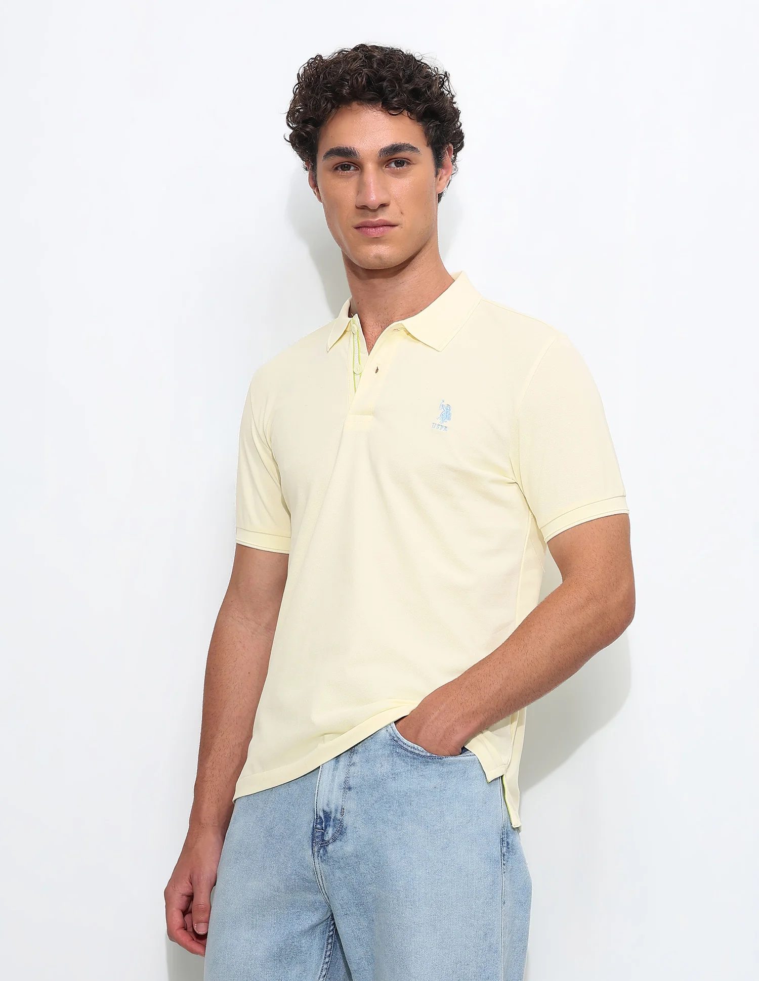Solid Slim Fit Polo Shirt - Image 4