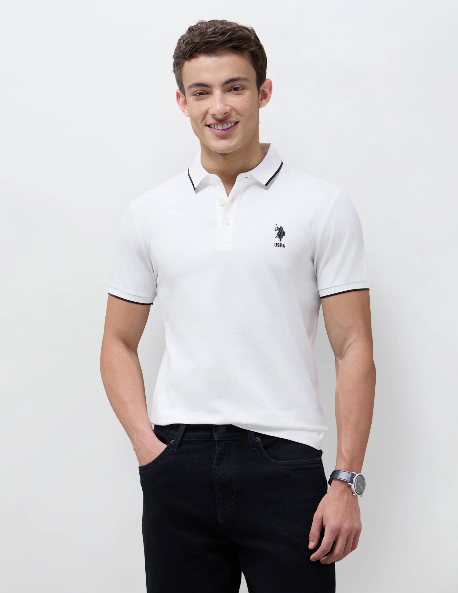 Solid Slim Fit Polo Shirt