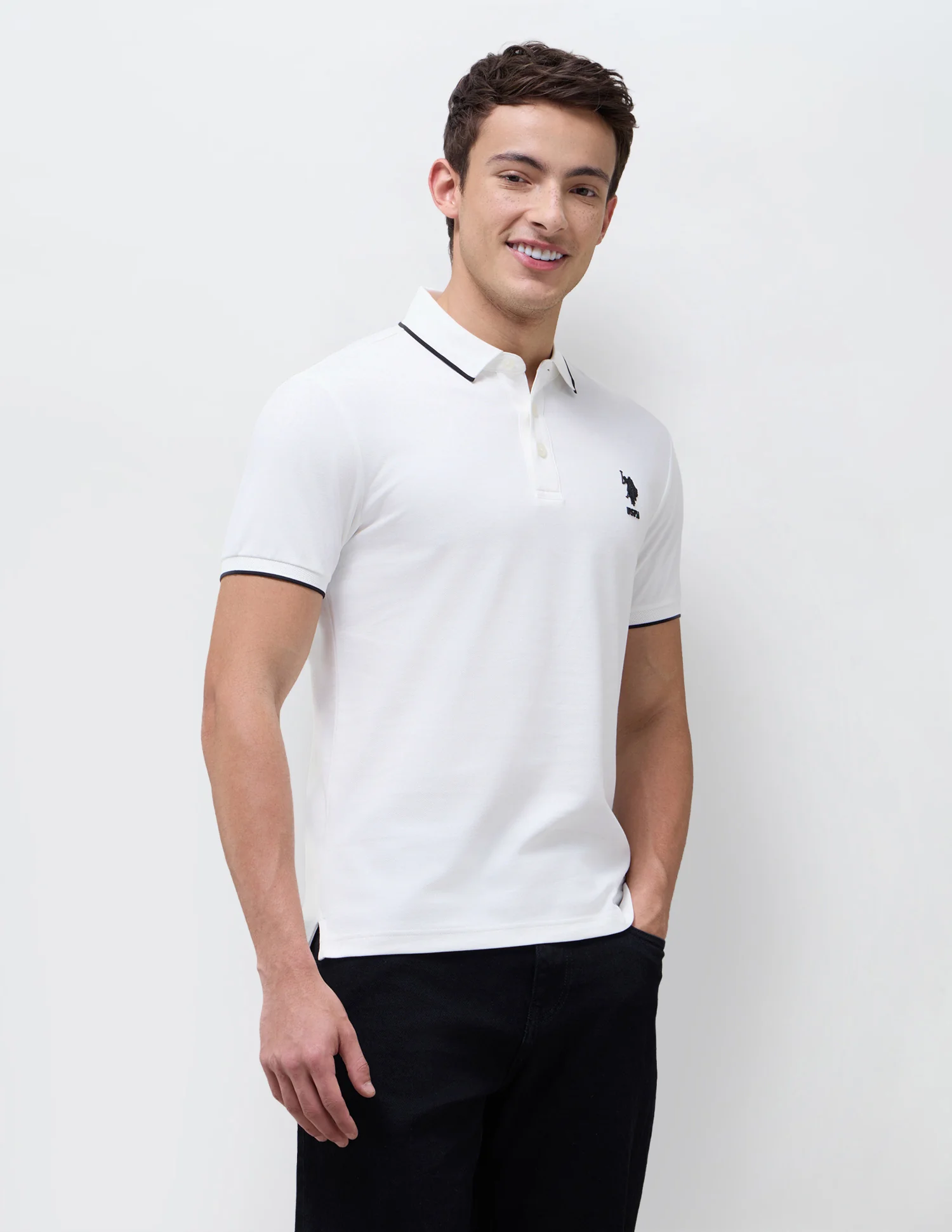 Solid Slim Fit Polo Shirt - Image 4