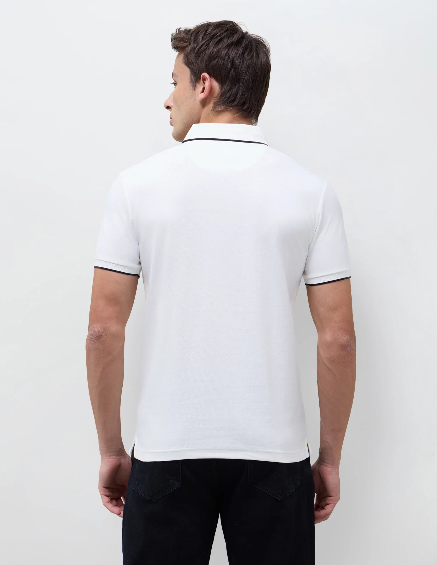 Solid Slim Fit Polo Shirt - Image 5
