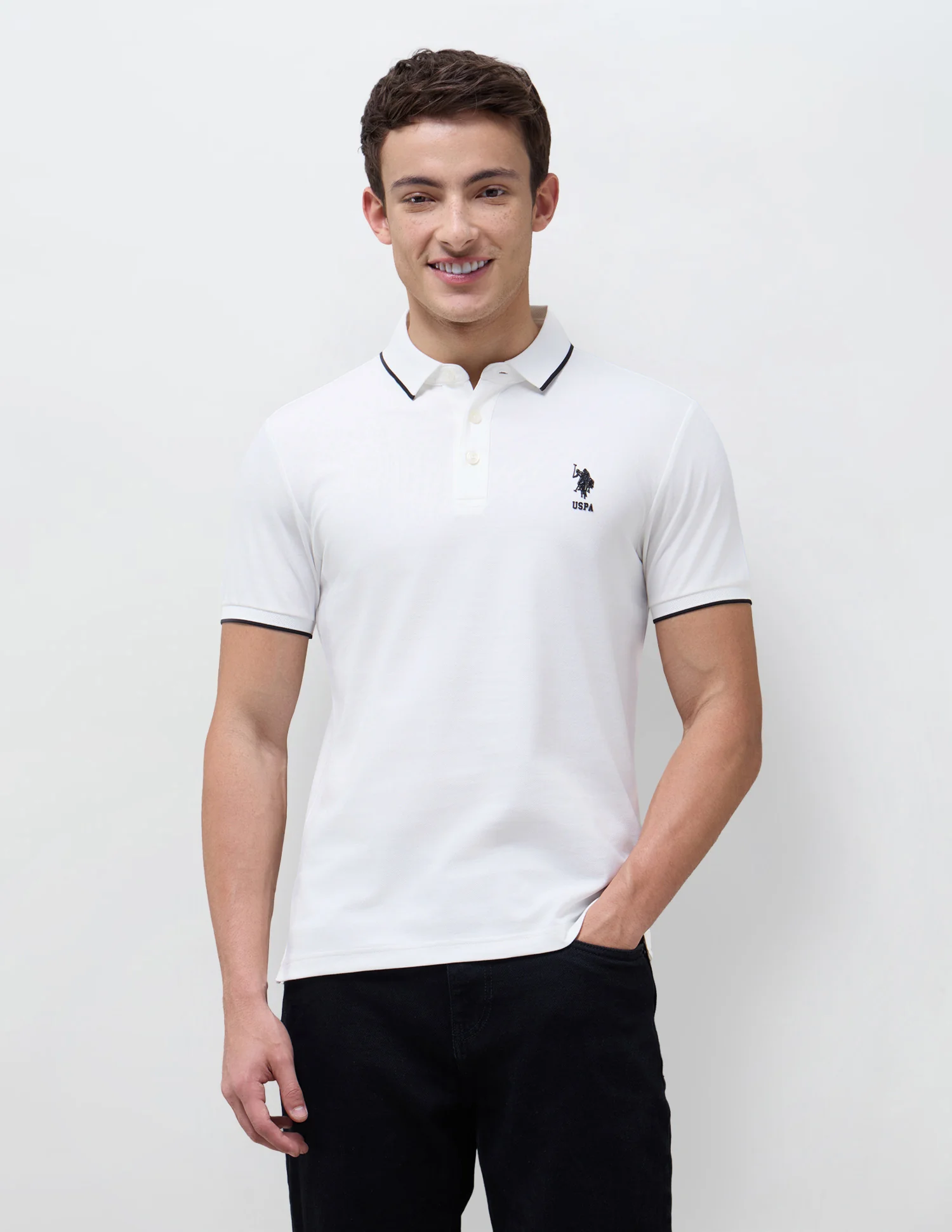 Solid Slim Fit Polo Shirt - Image 6