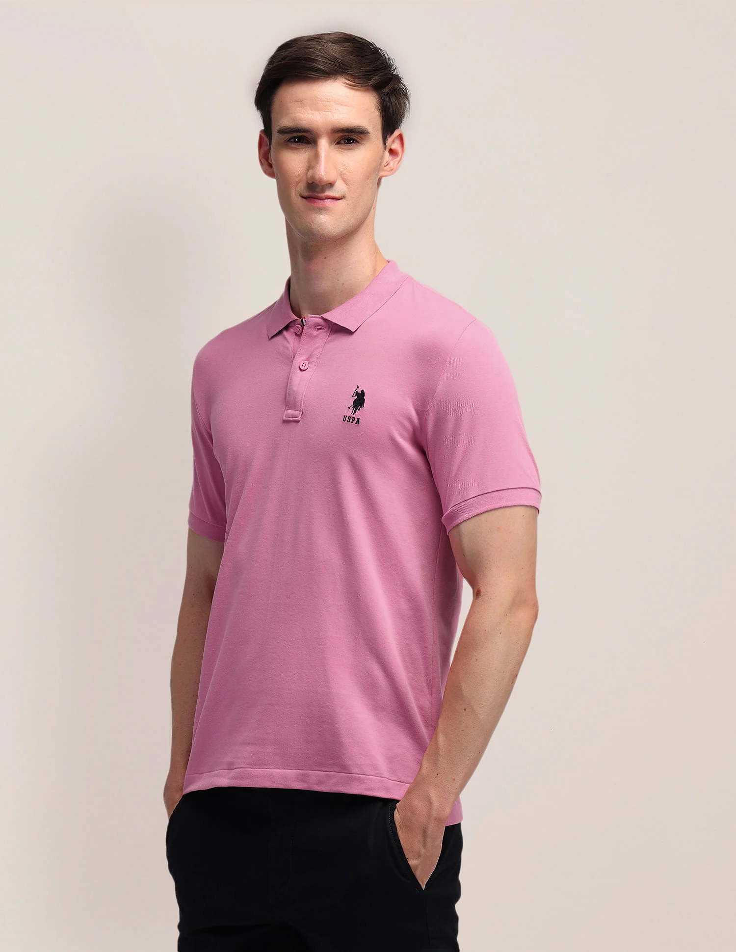 Solid Slim Fit Polo Shirt - Image 4