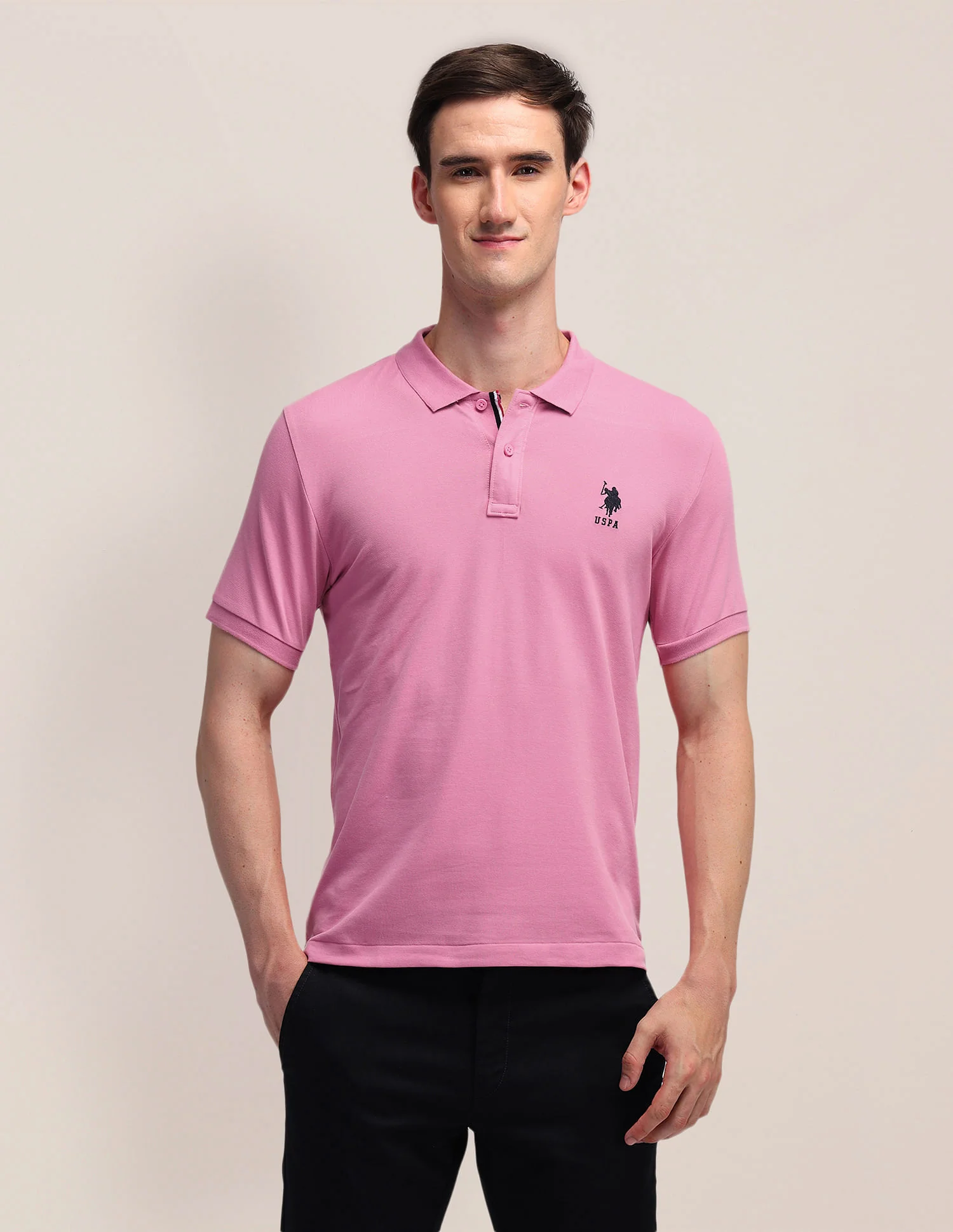 Solid Slim Fit Polo Shirt - Image 6