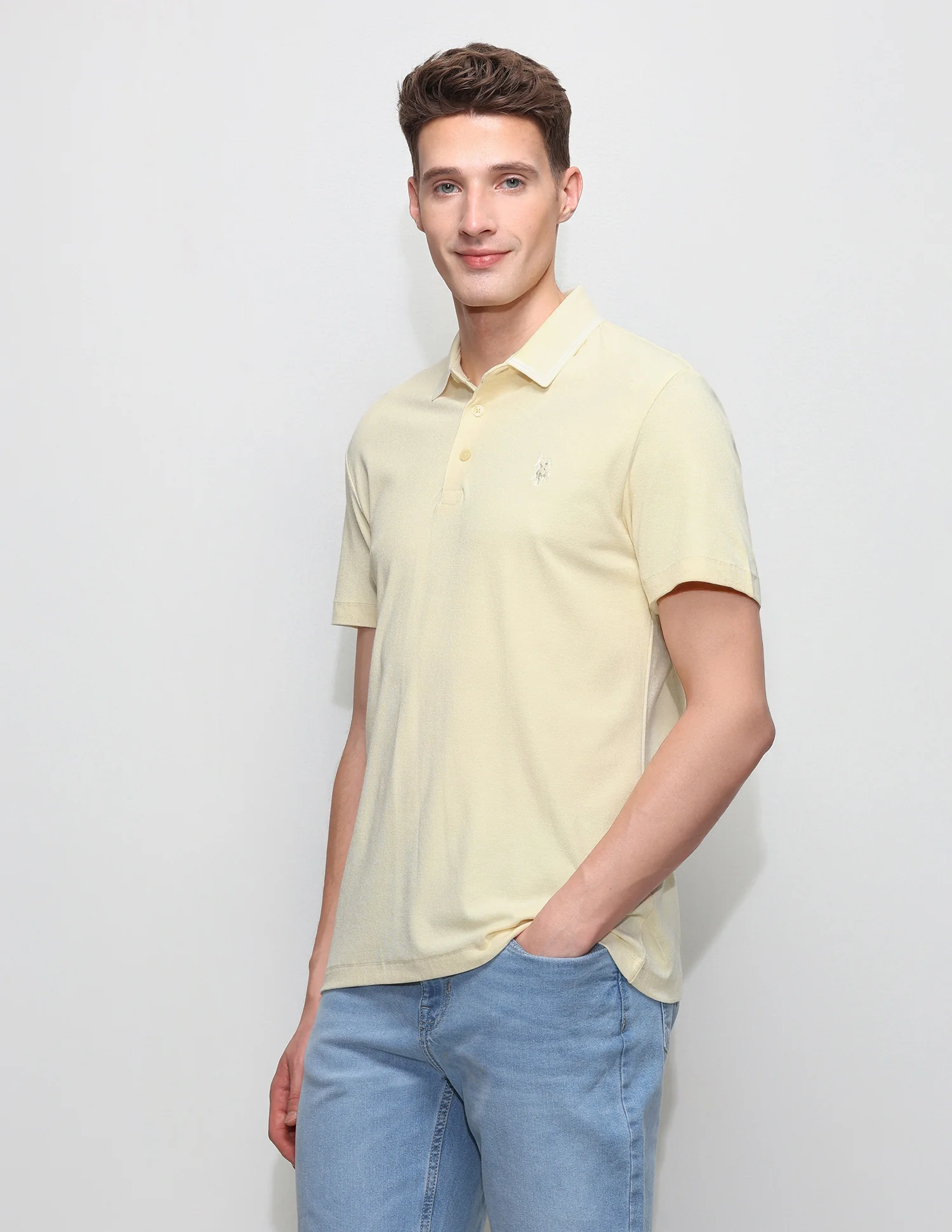 Solid Slim Fit Polo Shirt - Image 4