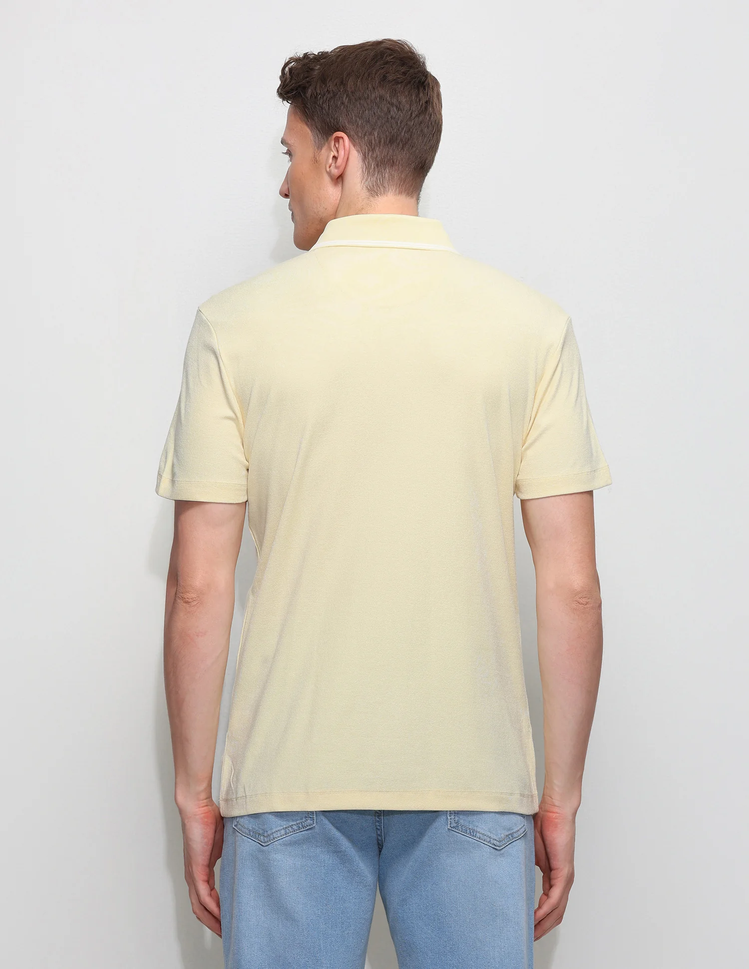 Solid Slim Fit Polo Shirt - Image 5