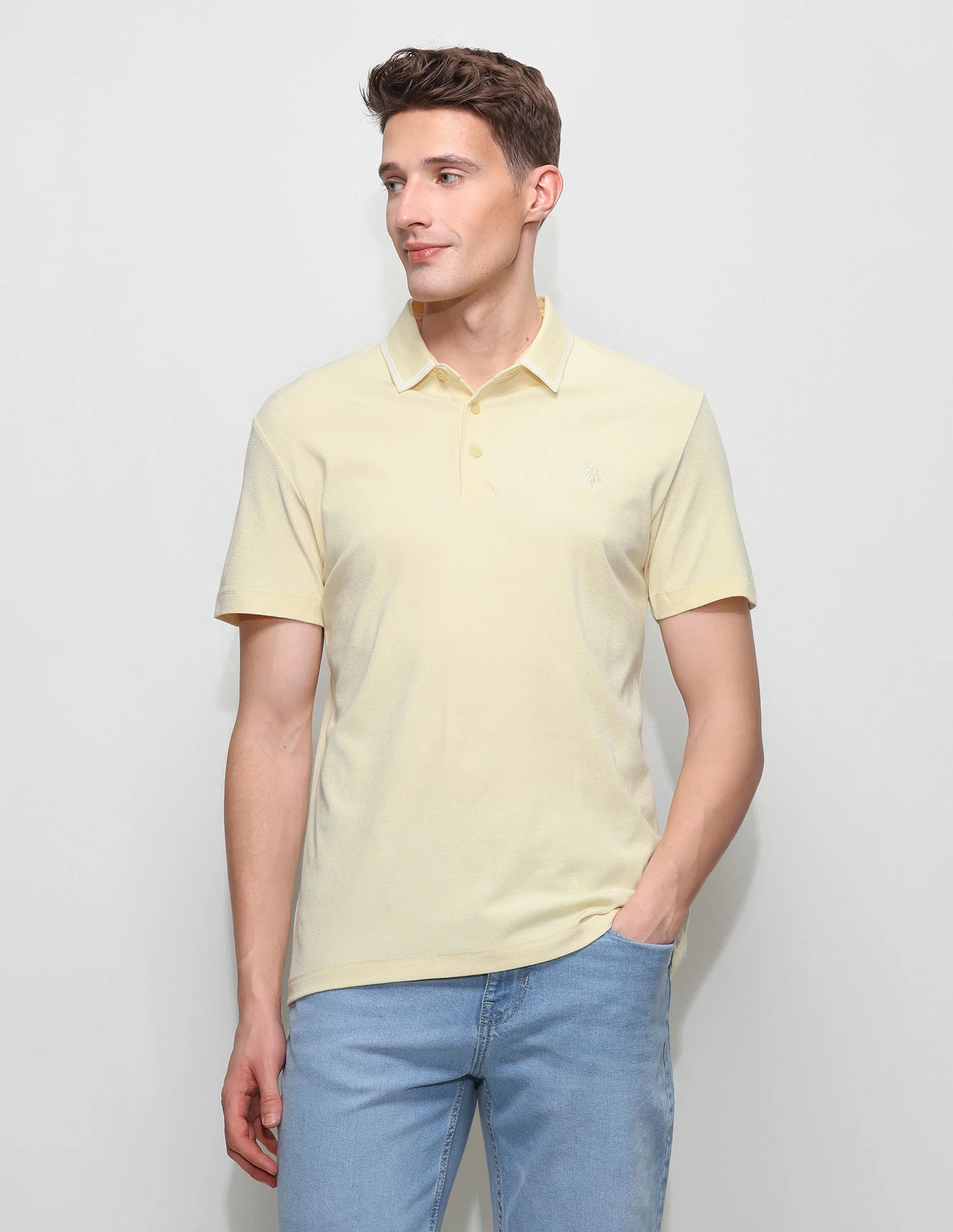 Solid Slim Fit Polo Shirt - Image 6