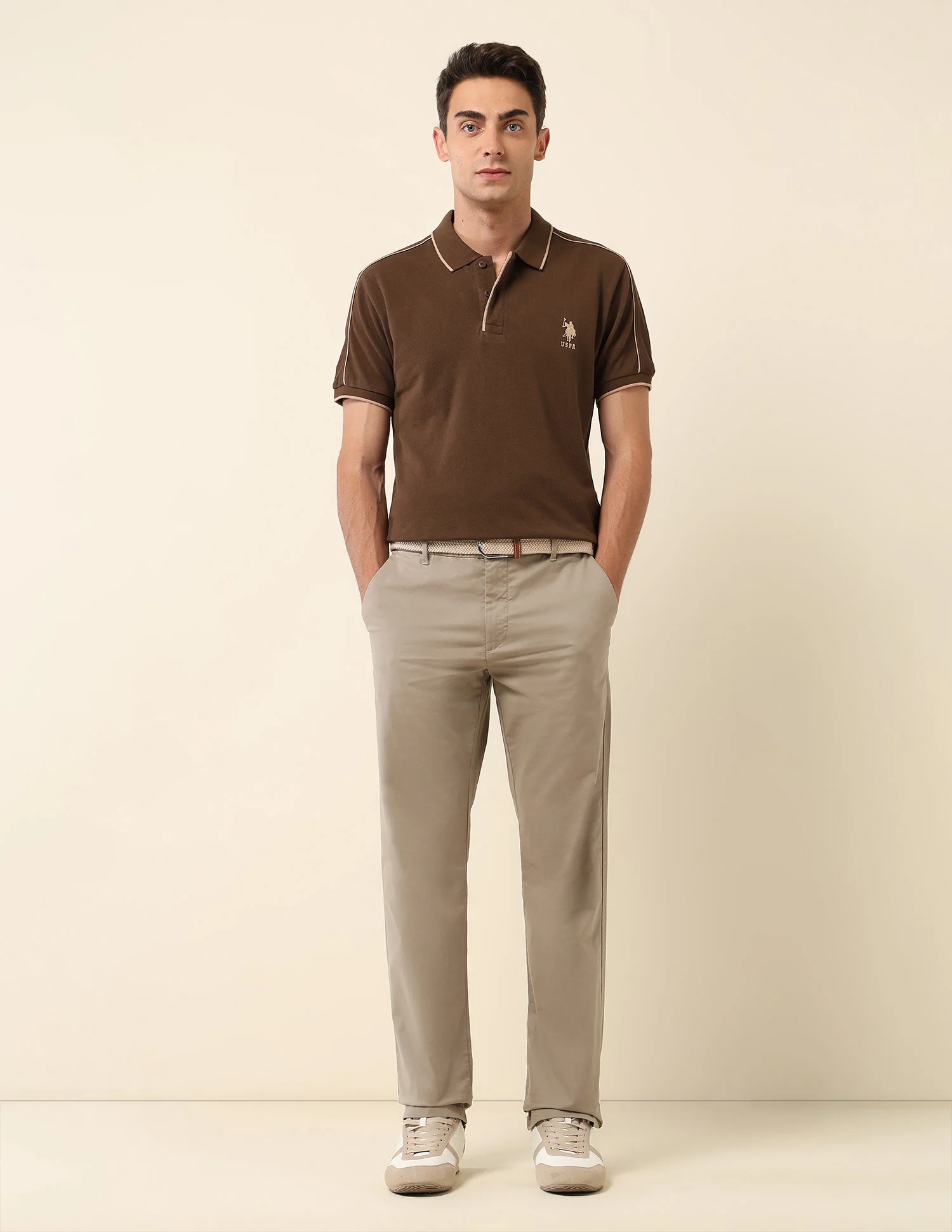 Solid Slim Fit Polo Shirt - Image 3