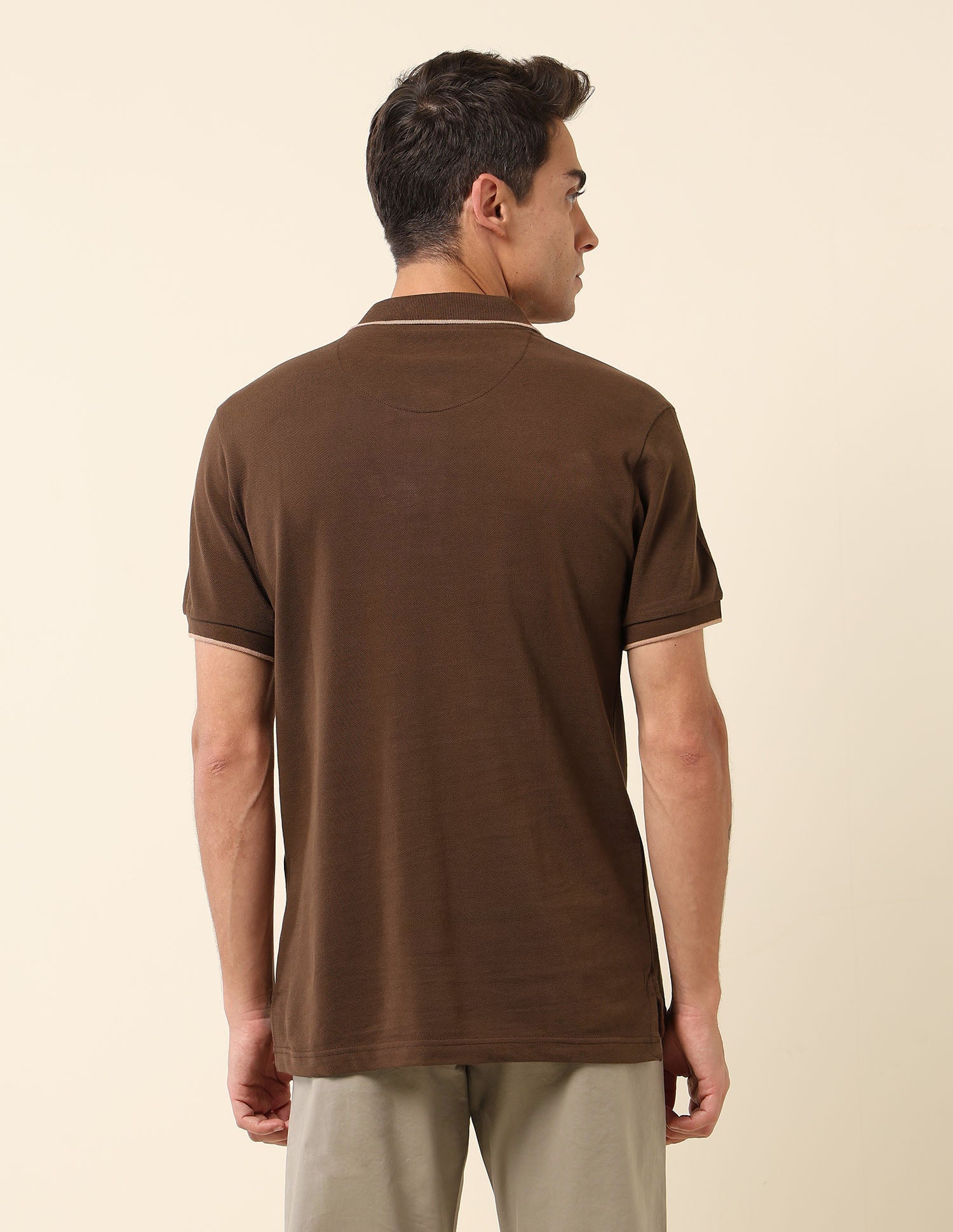 Solid Slim Fit Polo Shirt - Image 5