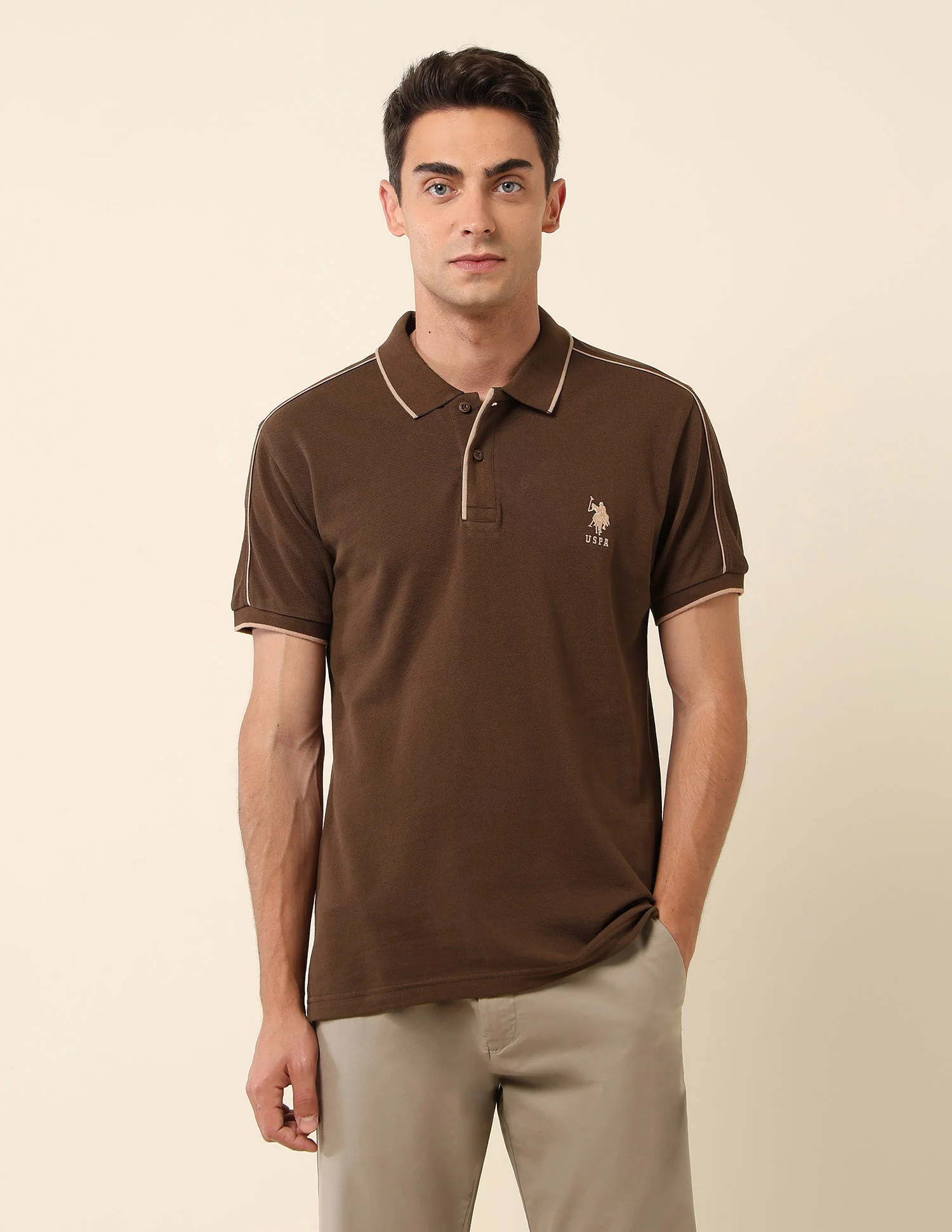 Solid Slim Fit Polo Shirt - Image 6