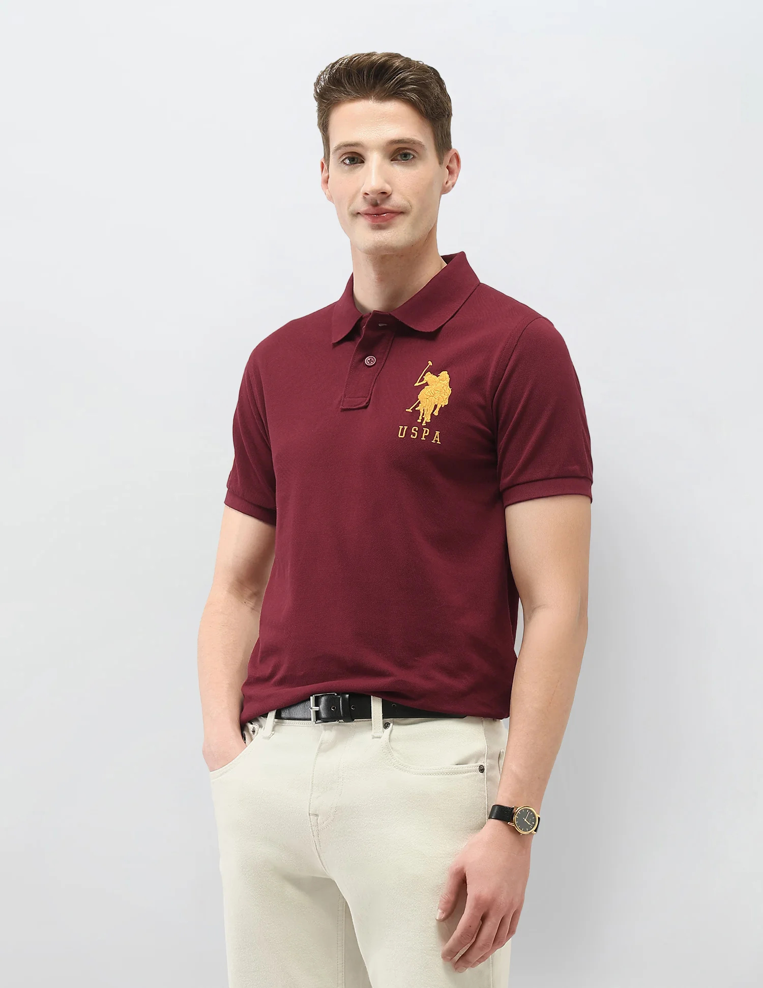 Solid Slim Fit Polo Shirt