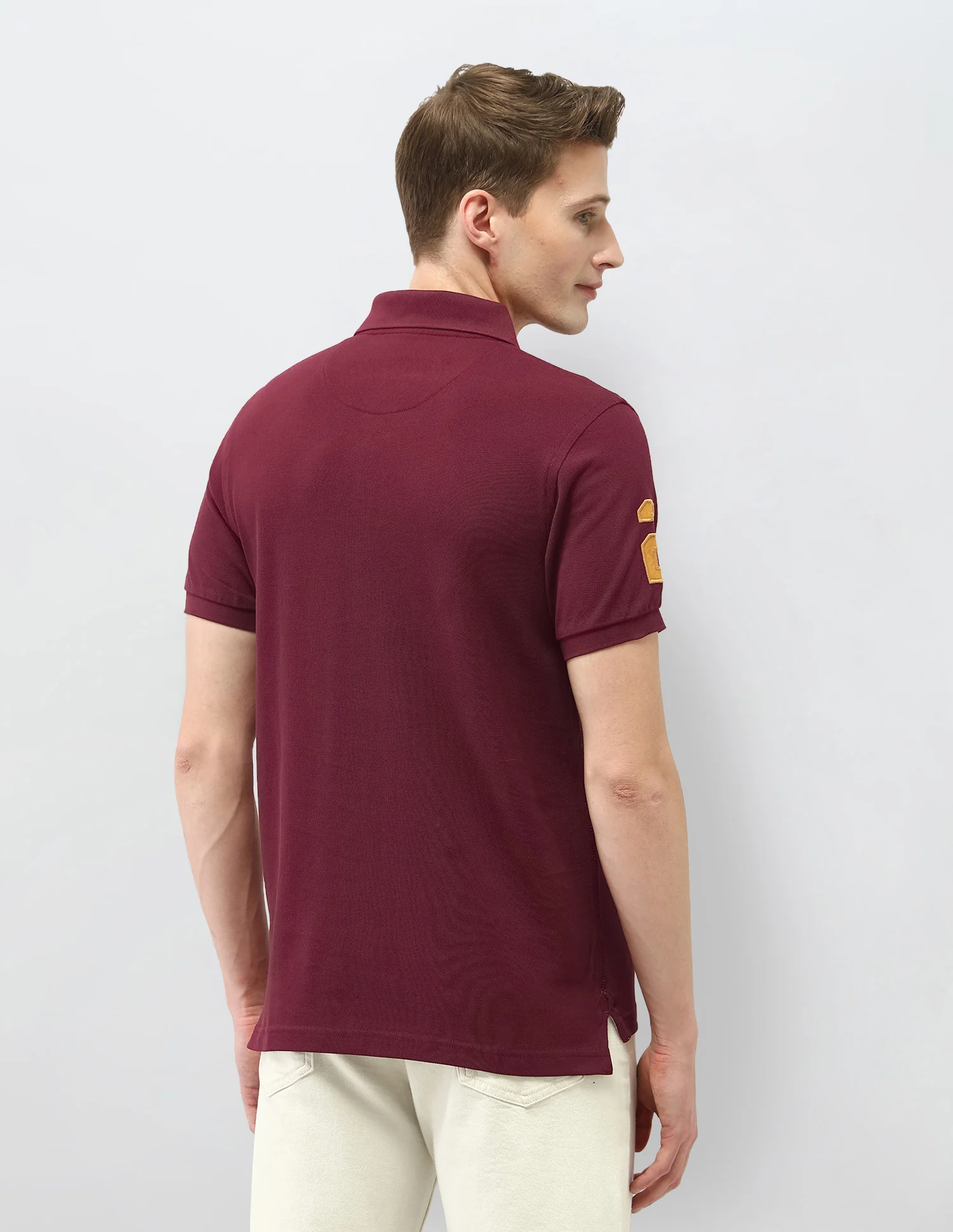 Solid Slim Fit Polo Shirt - Image 5