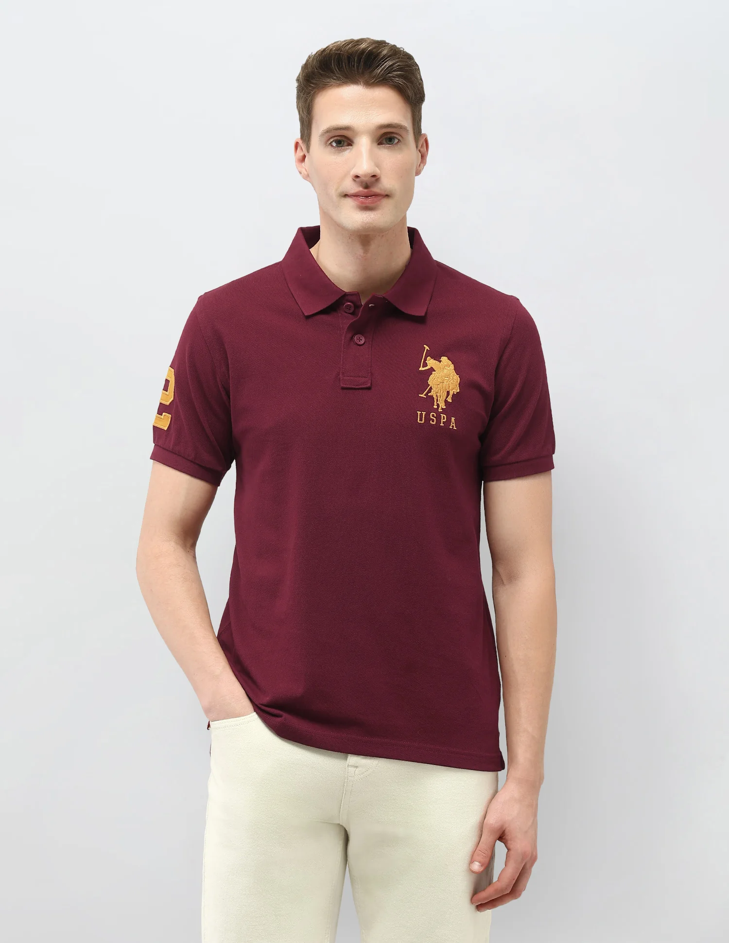 Solid Slim Fit Polo Shirt - Image 6