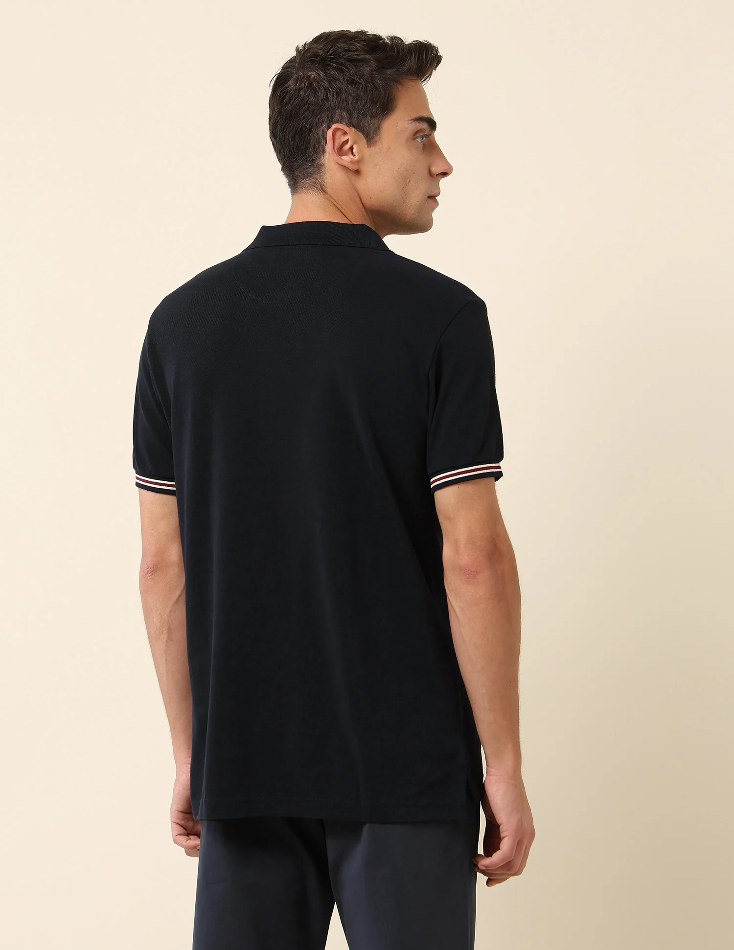 Solid Slim Fit Polo Shirt - Image 5