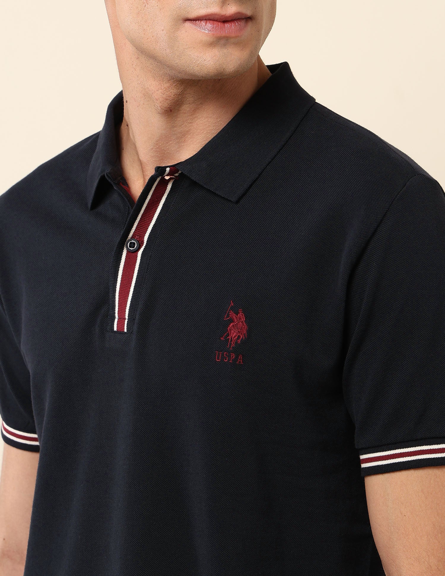 Solid Slim Fit Polo Shirt - Image 7