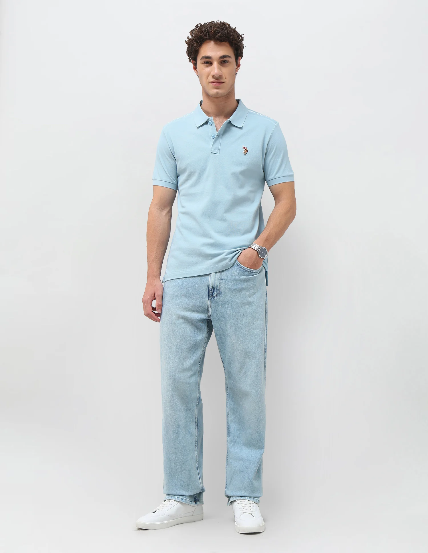 Solid Slim Fit Polo Shirt - Image 3