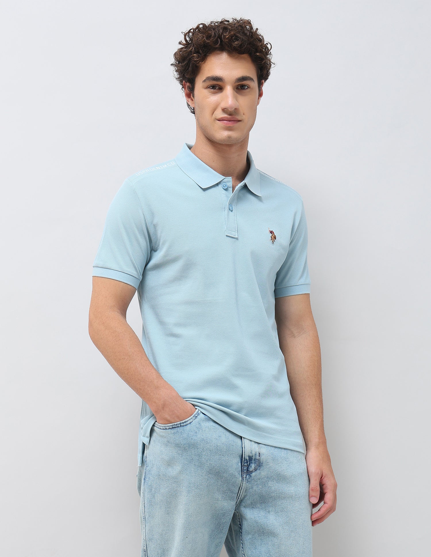 Solid Slim Fit Polo Shirt - Image 4