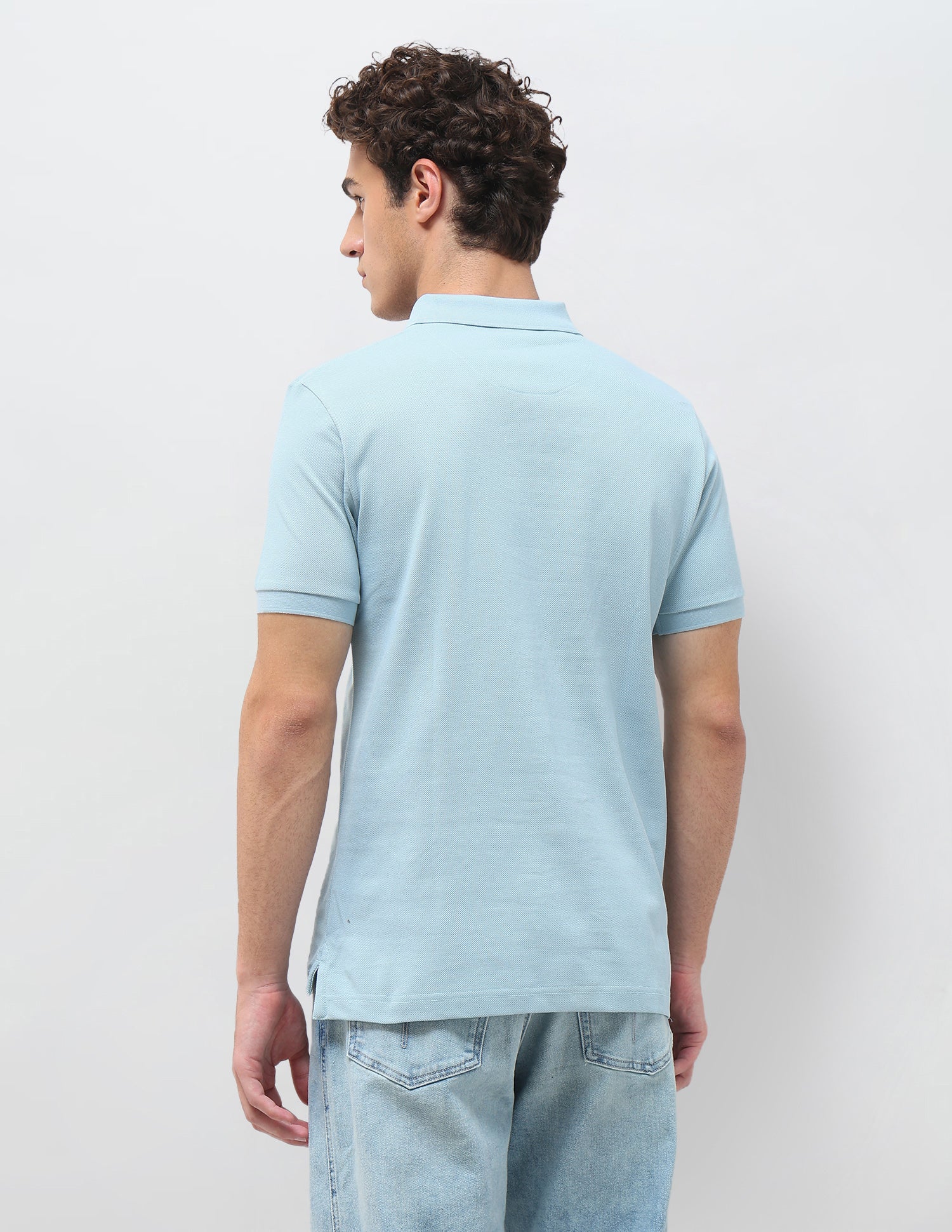 Solid Slim Fit Polo Shirt - Image 5