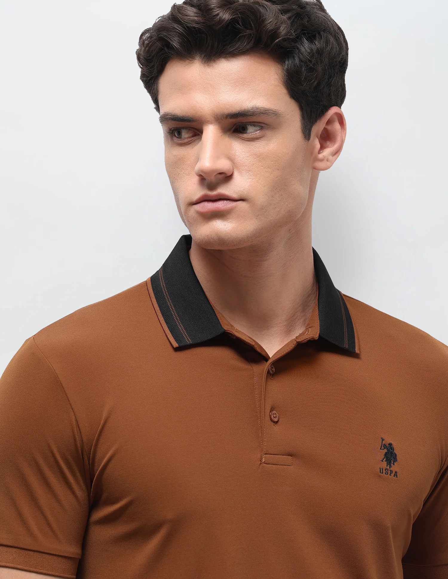 Solid Slim Fit Polo Shirt - Image 7