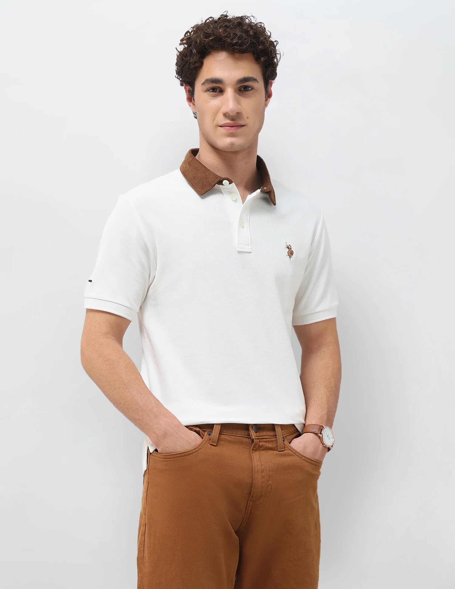 Solid Slim Fit Polo Shirt