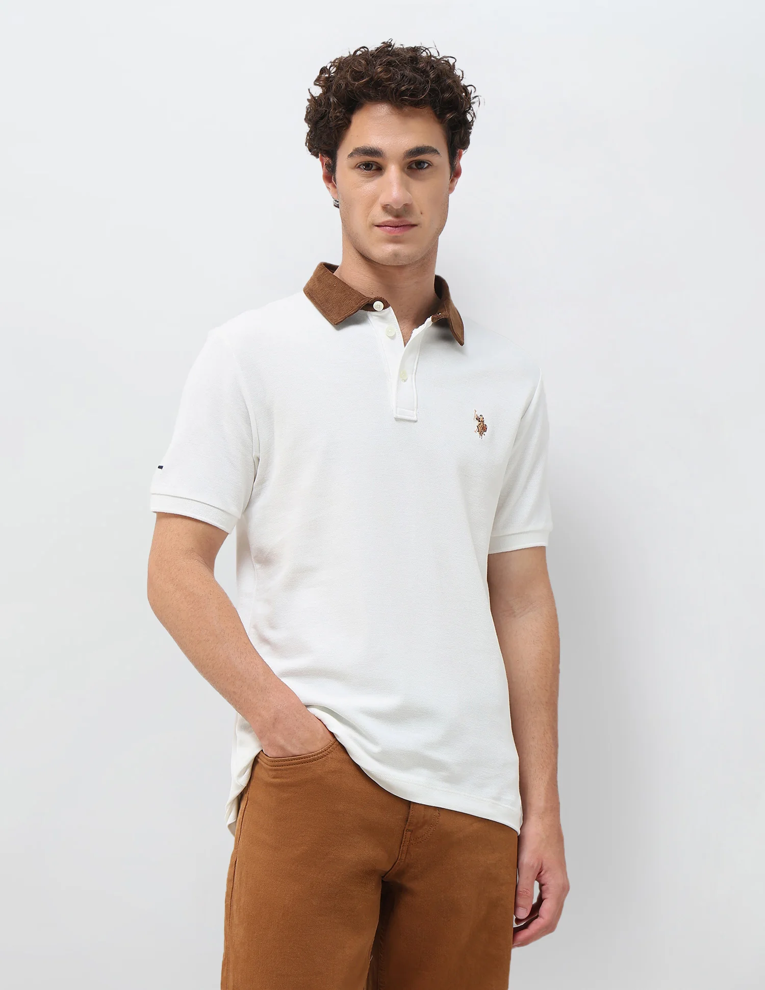 Solid Slim Fit Polo Shirt - Image 4