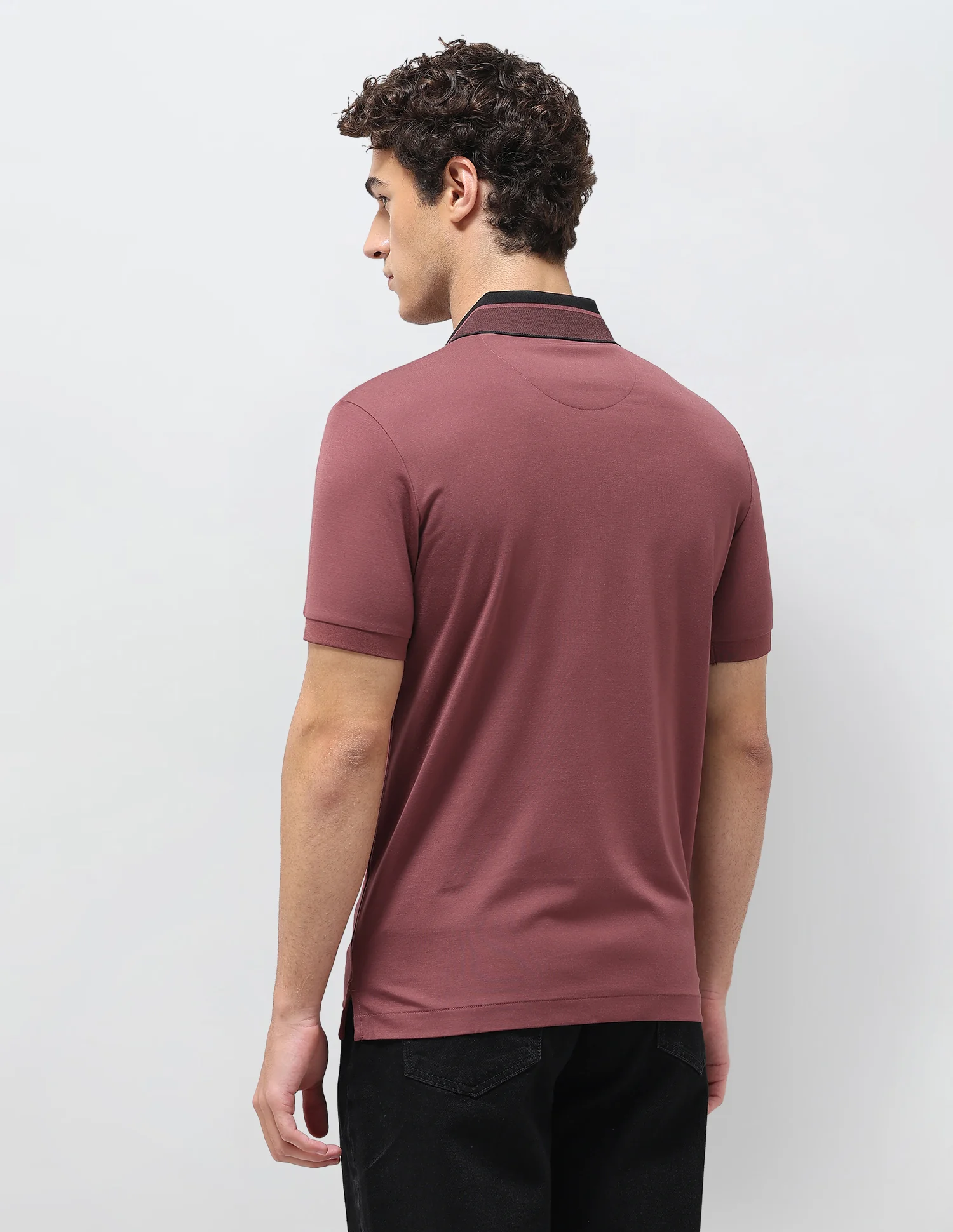 Solid Slim Fit Polo Shirt - Image 5