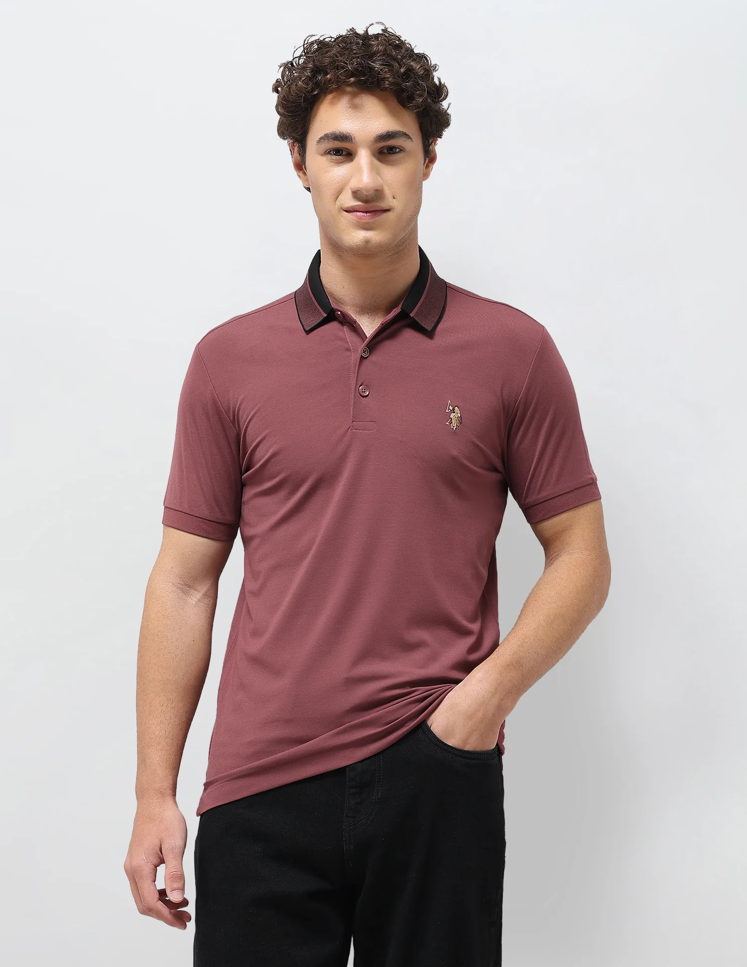 Solid Slim Fit Polo Shirt - Image 6
