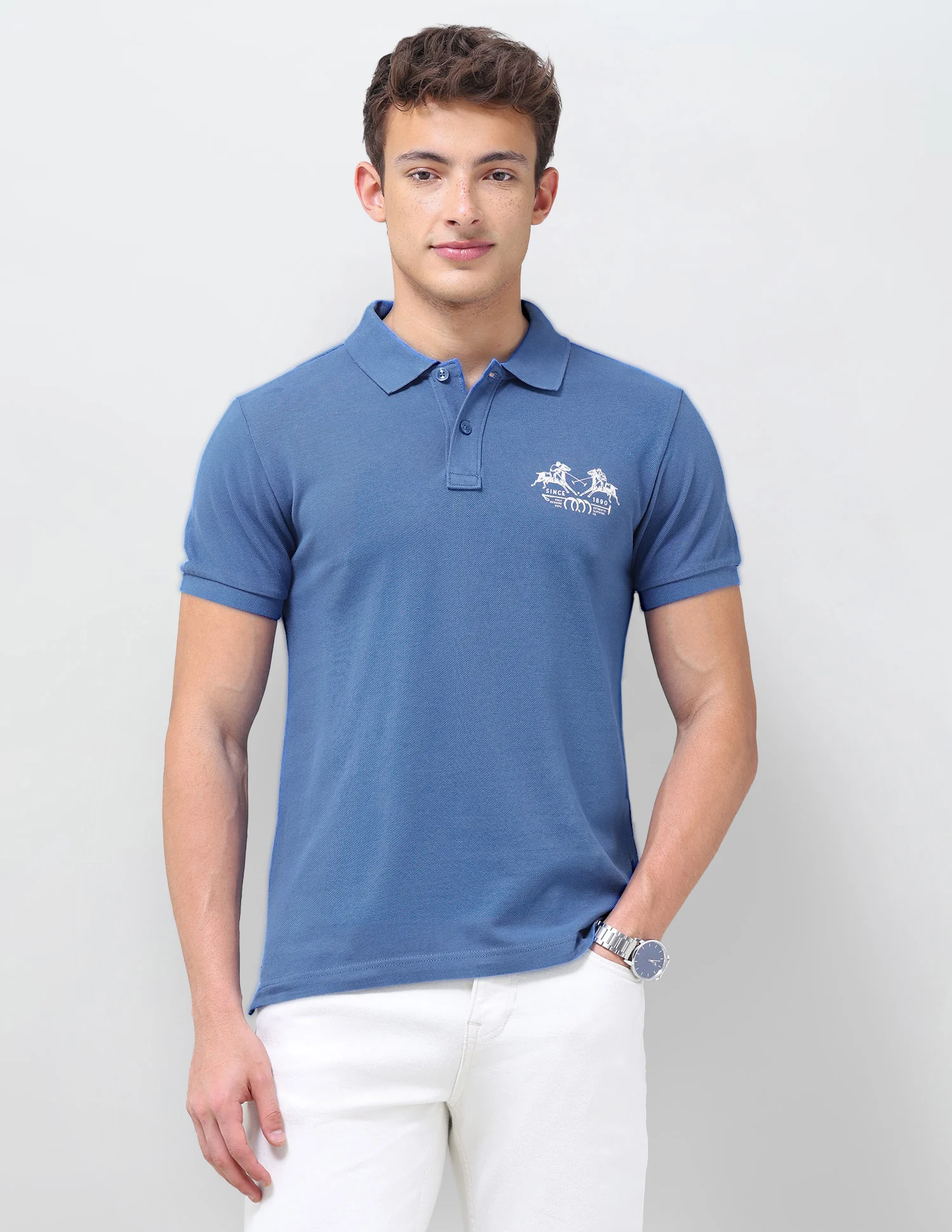 Solid Slim Fit Polo Shirt
