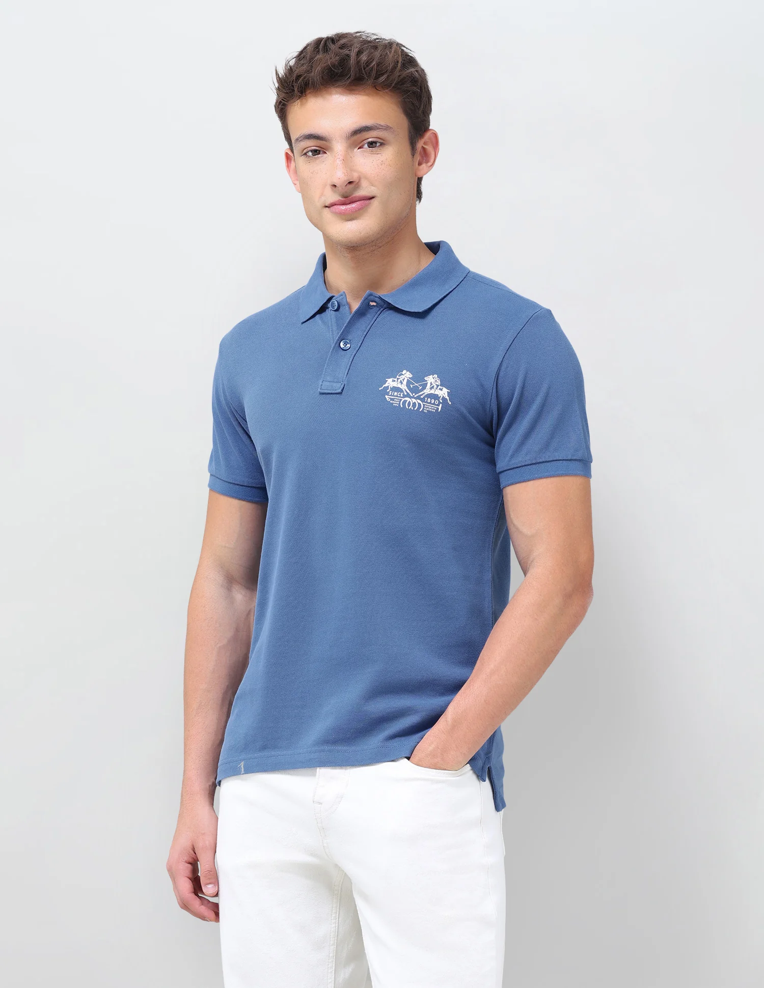 Solid Slim Fit Polo Shirt - Image 4