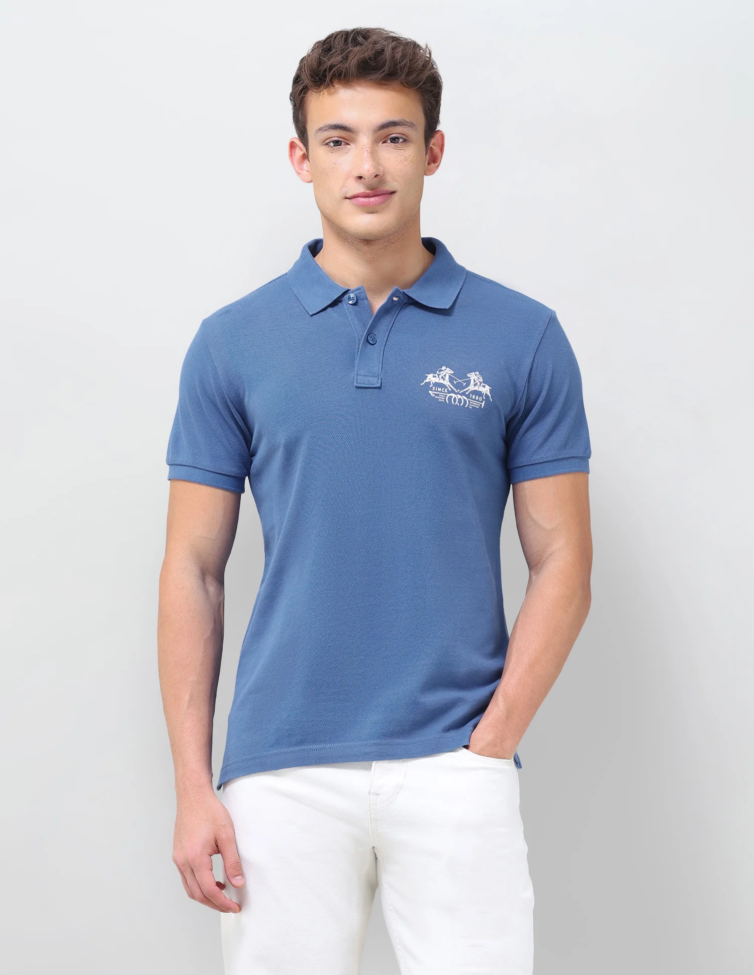 Solid Slim Fit Polo Shirt - Image 6