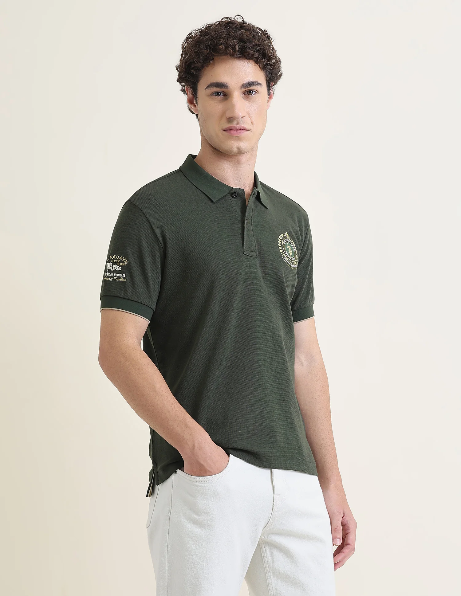 Solid Slim Fit Polo Shirt - Image 4