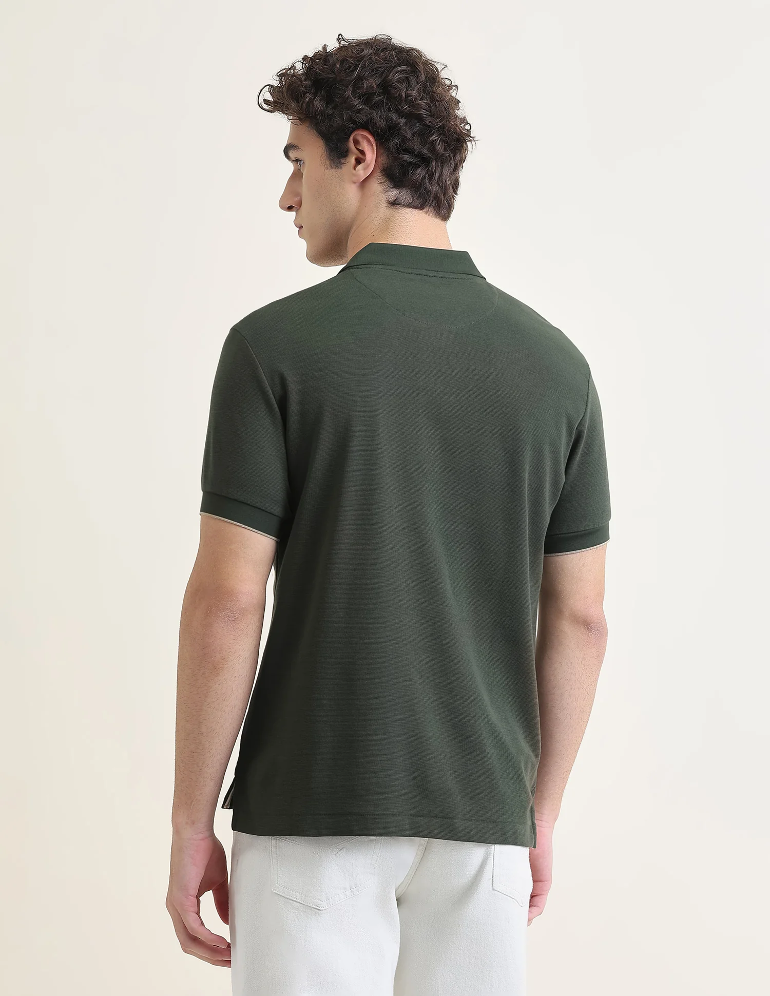 Solid Slim Fit Polo Shirt - Image 5