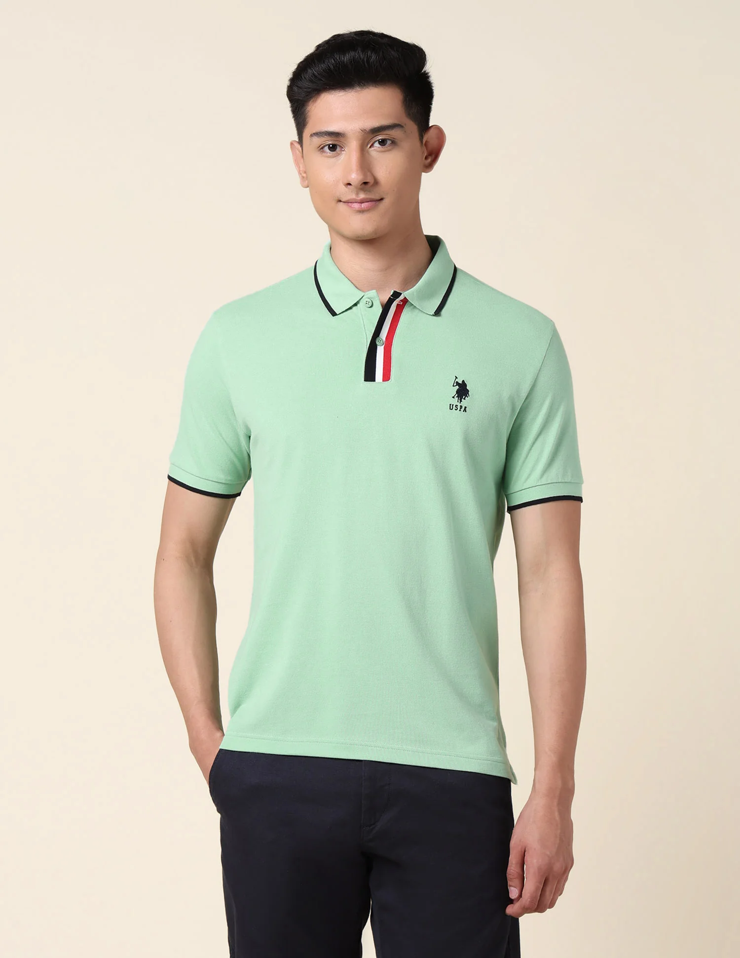 Solid Slim Fit Polo Shirt - Image 6