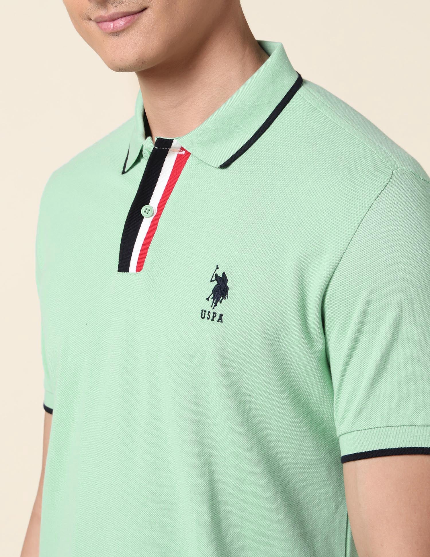 Solid Slim Fit Polo Shirt - Image 7