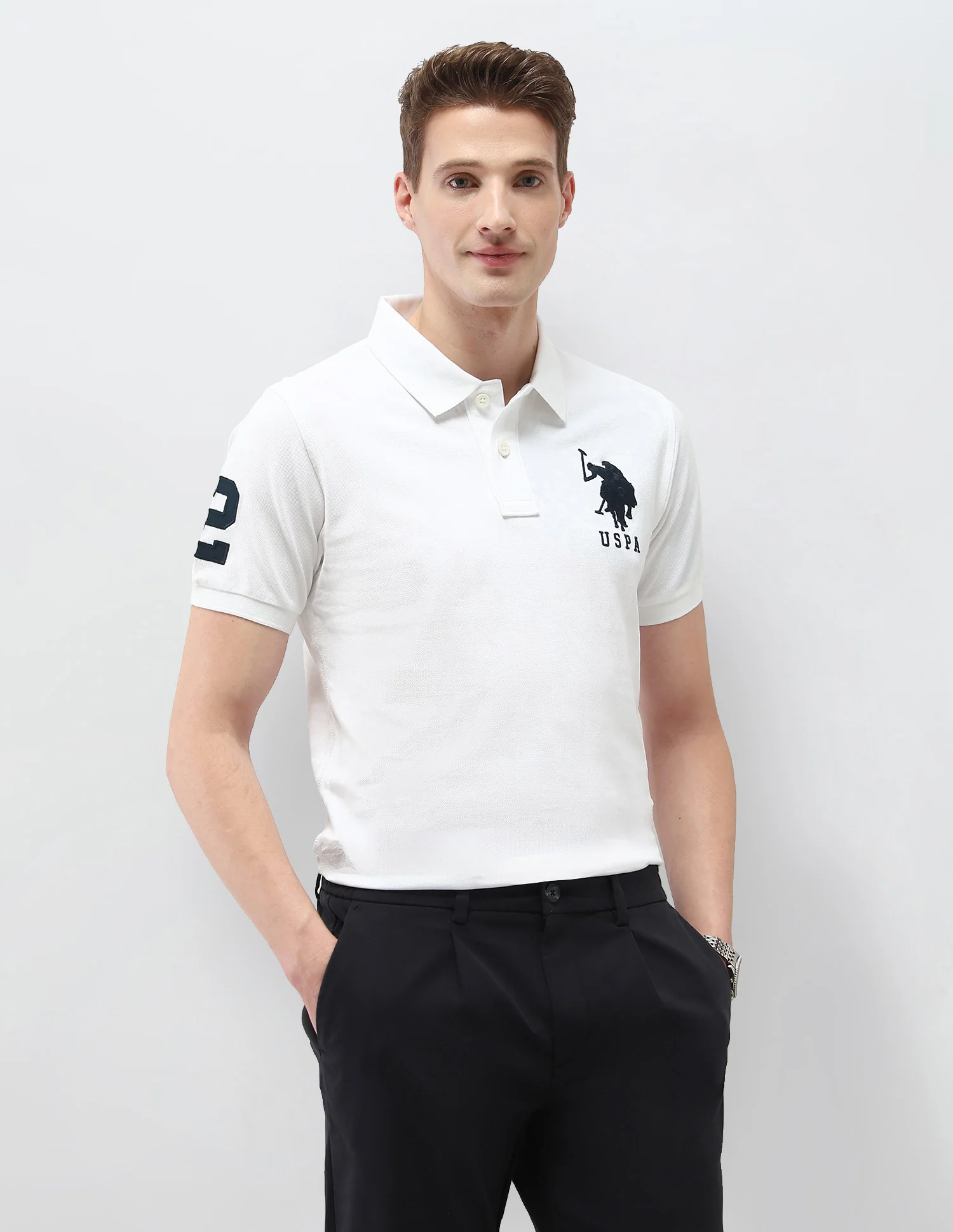 Solid Slim Fit Polo Shirt
