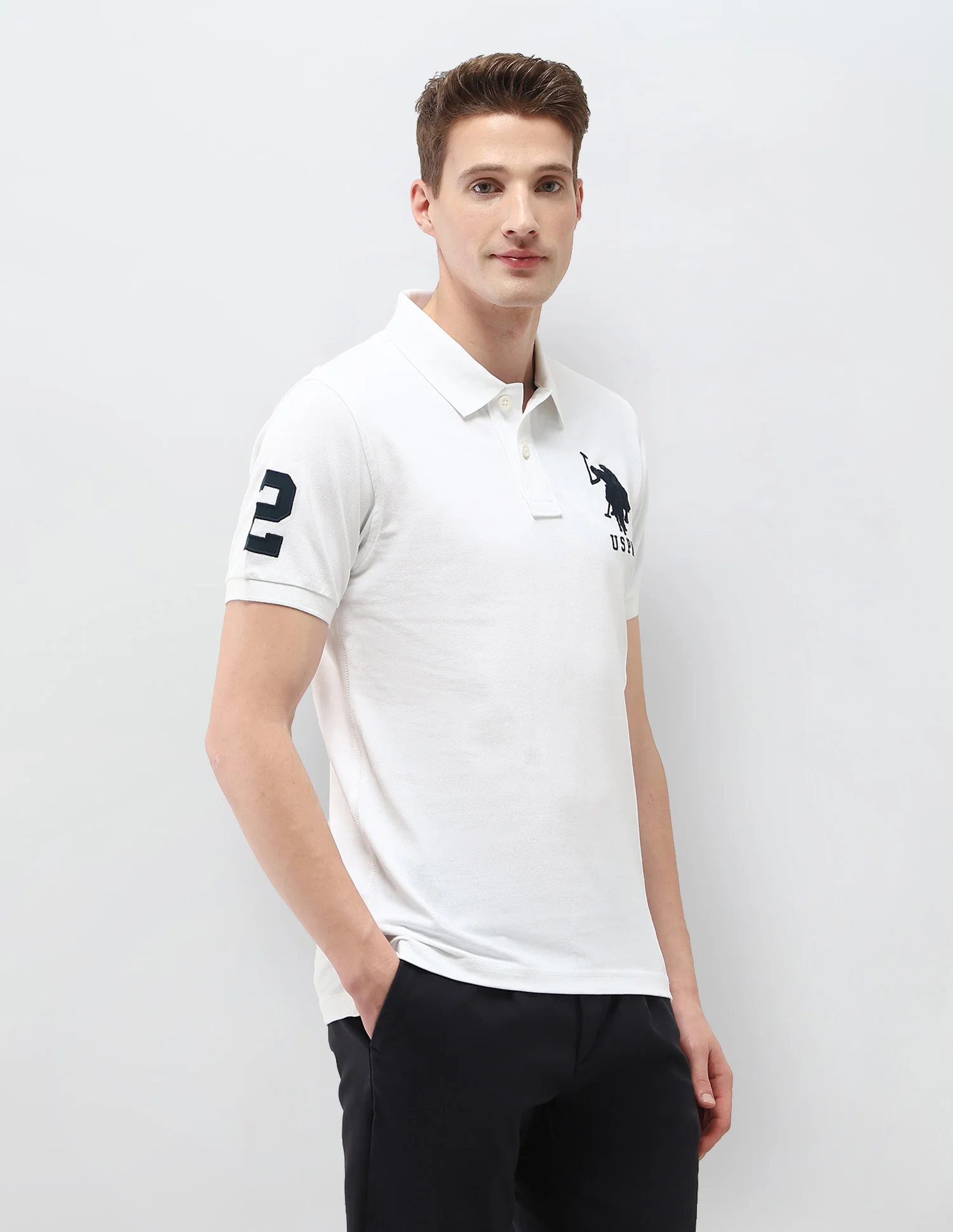 Solid Slim Fit Polo Shirt - Image 4