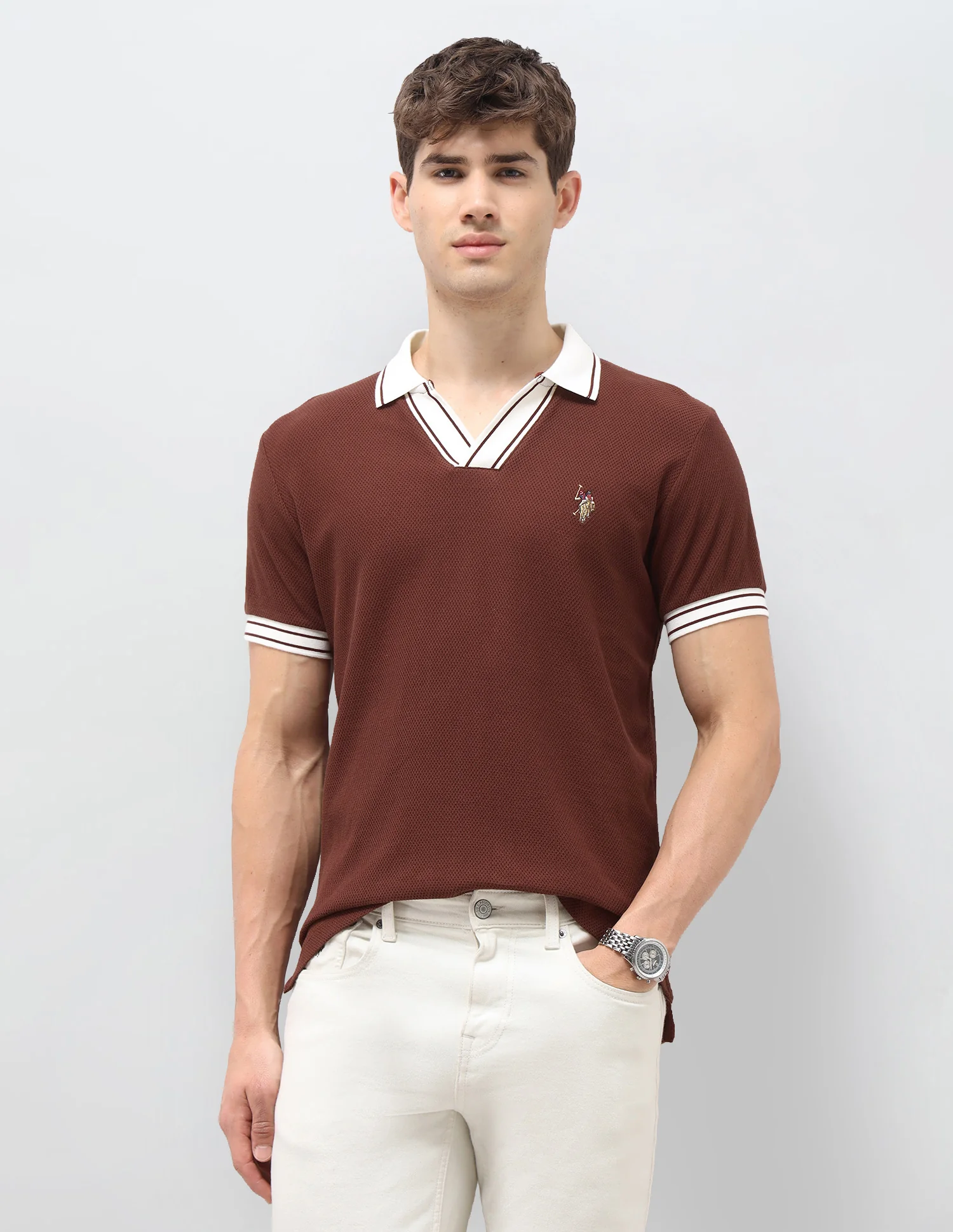 Solid Slim Fit Polo Shirt