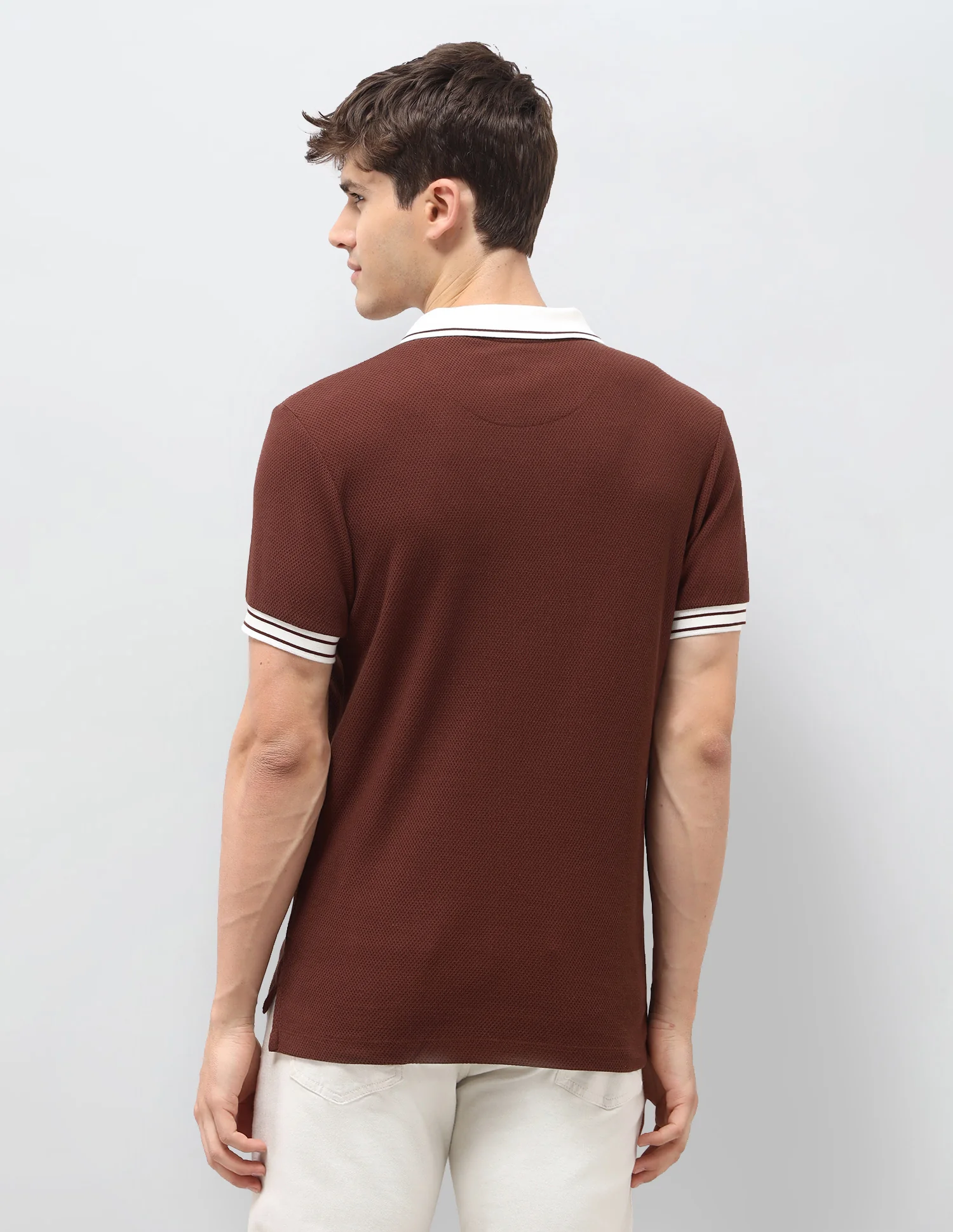 Solid Slim Fit Polo Shirt - Image 5