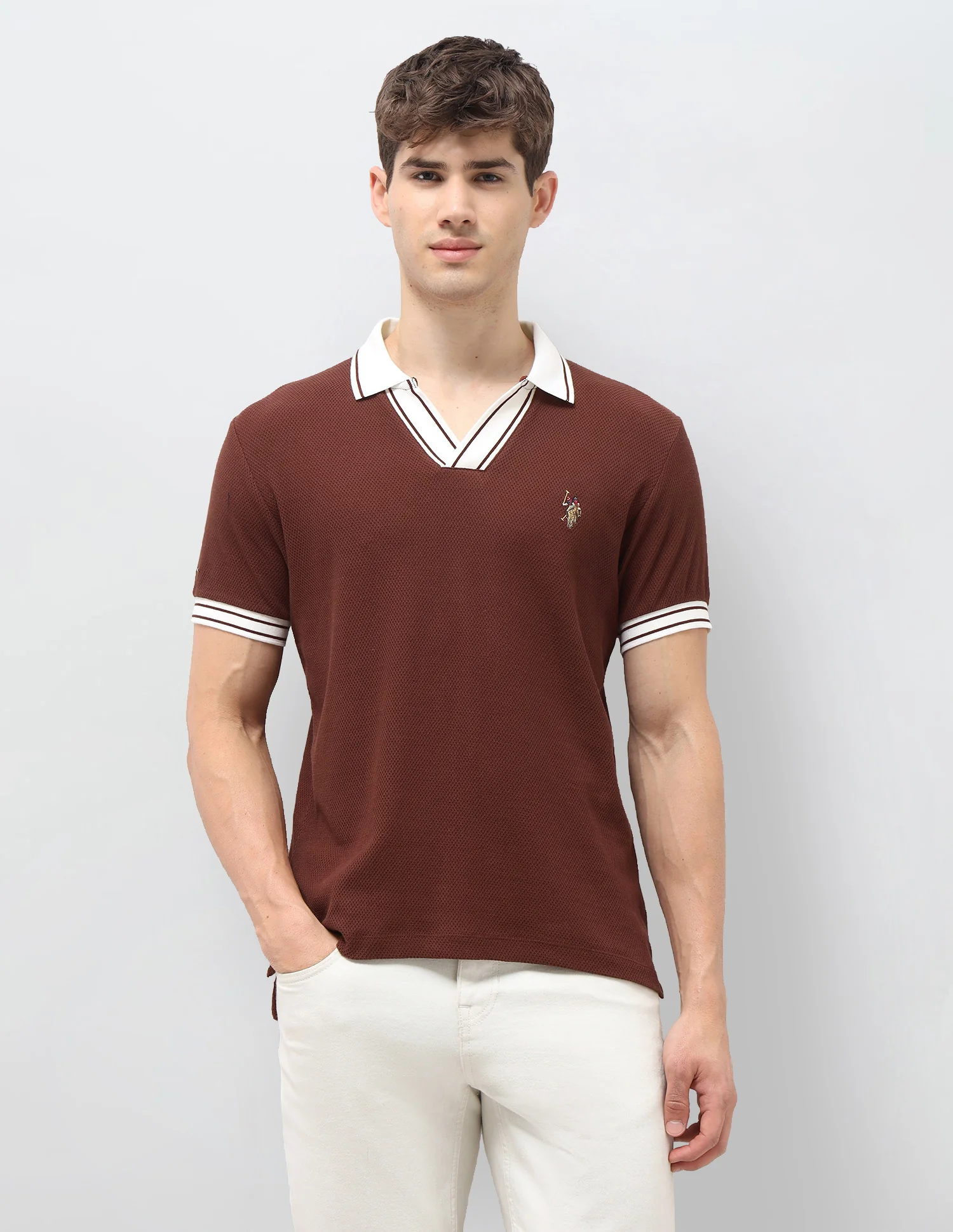 Solid Slim Fit Polo Shirt - Image 6