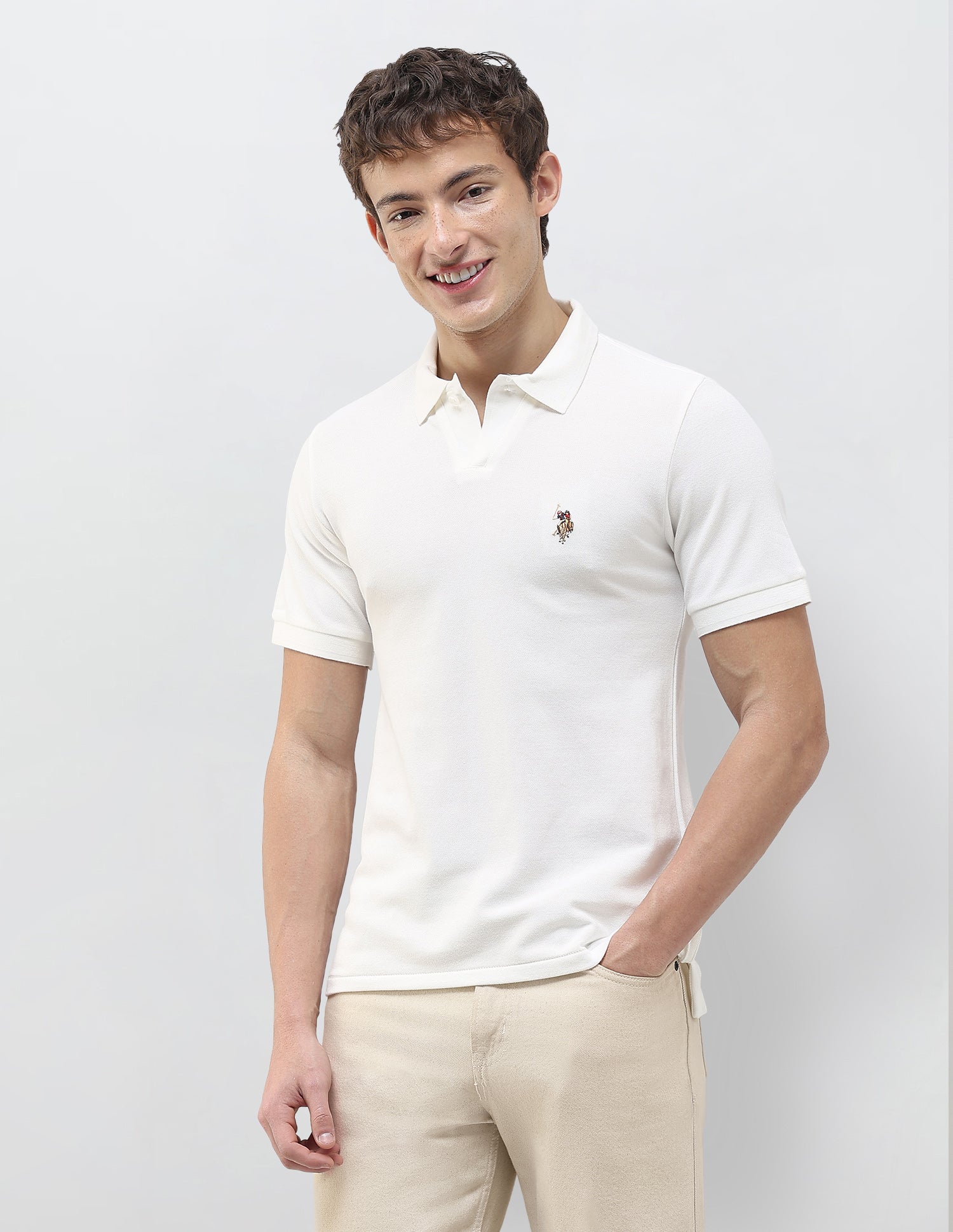 Solid Slim Fit Polo Shirt - Image 4