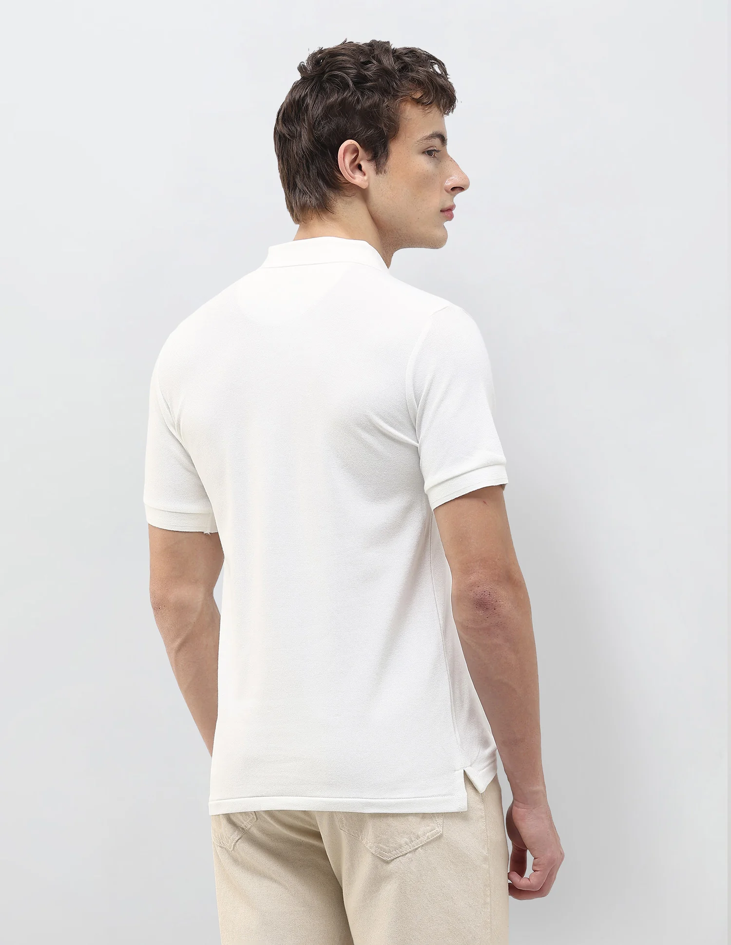 Solid Slim Fit Polo Shirt - Image 5