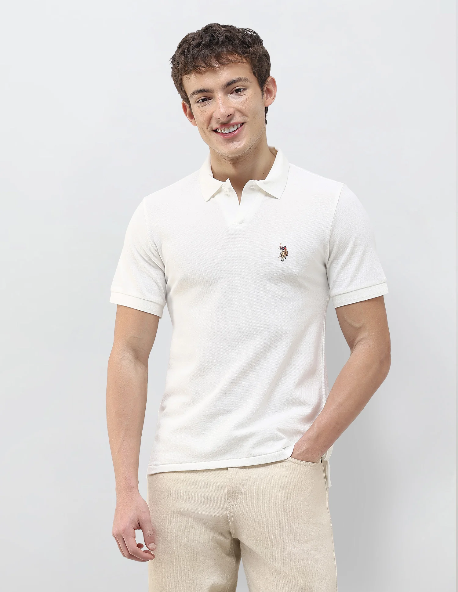Solid Slim Fit Polo Shirt - Image 6