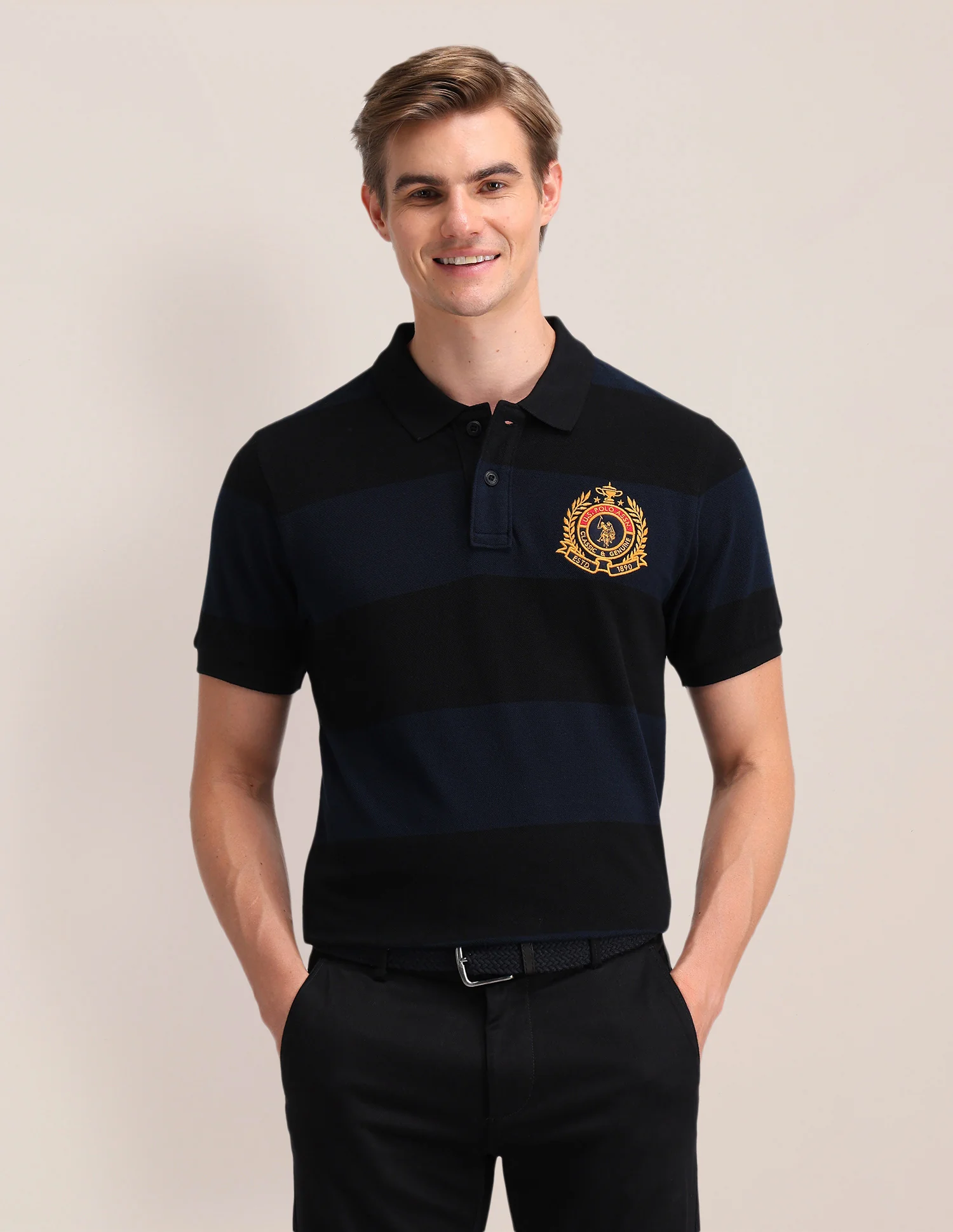 Solid Slim Fit Polo Shirt