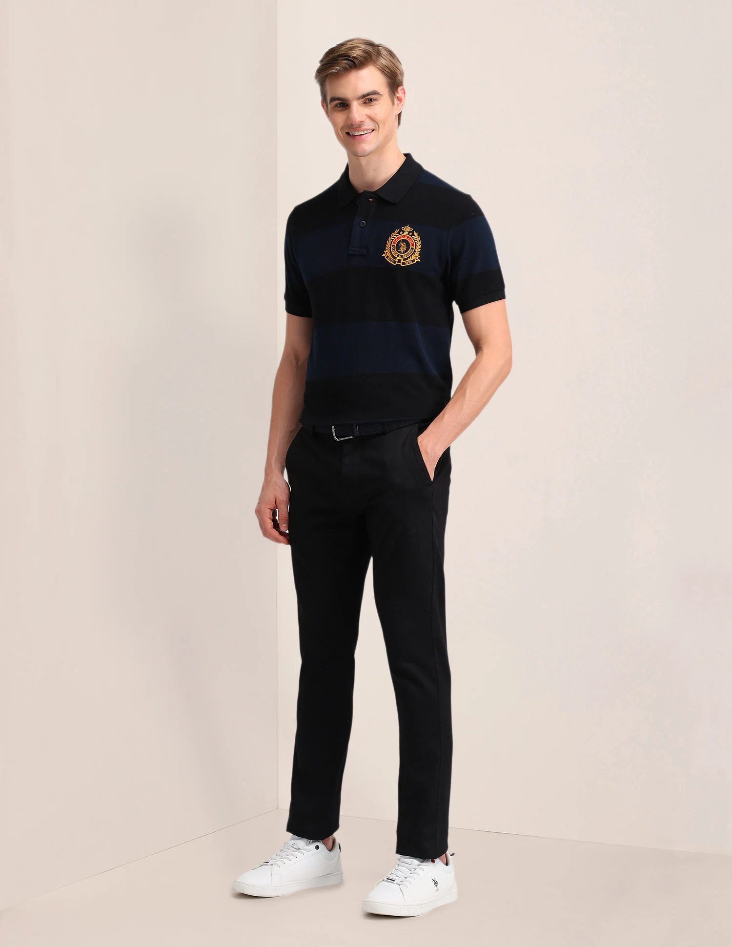Solid Slim Fit Polo Shirt - Image 3
