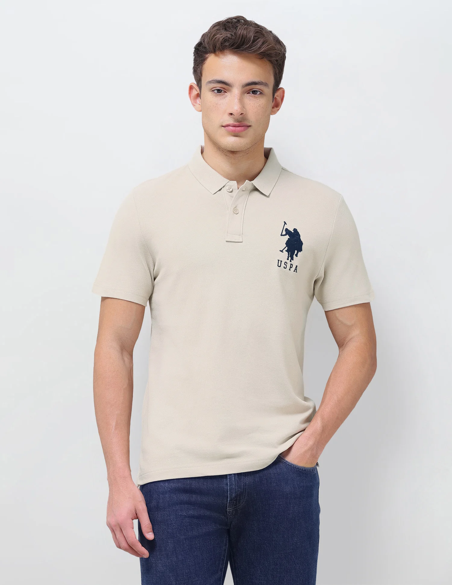 Solid Slim Fit Polo Shirt - Image 6